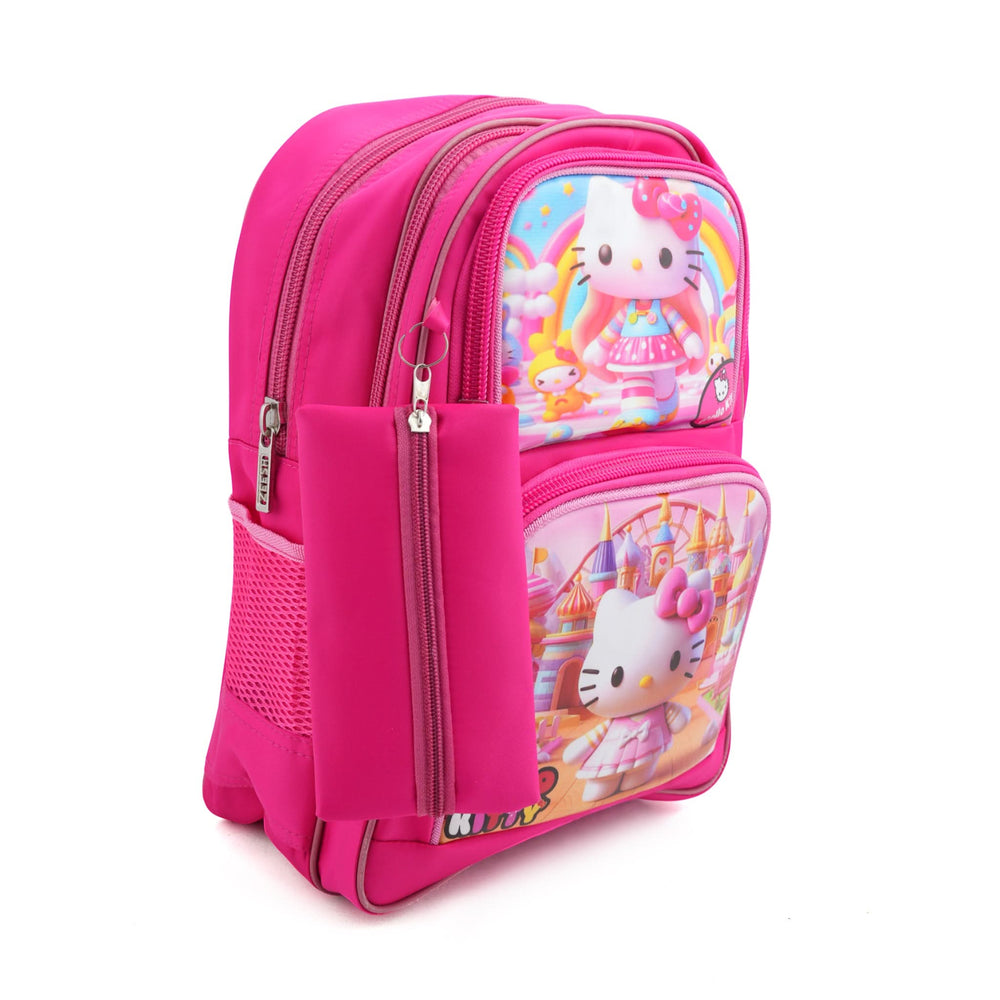 Kids School Backpack 14.5" Zee-214 - Pink, School Bags, Chase Value, Chase Value