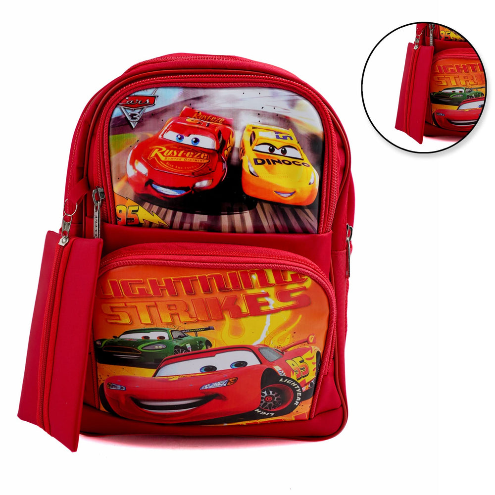 Kids School Backpack 14.5" Zee-214 - Red, School Bags, Chase Value, Chase Value