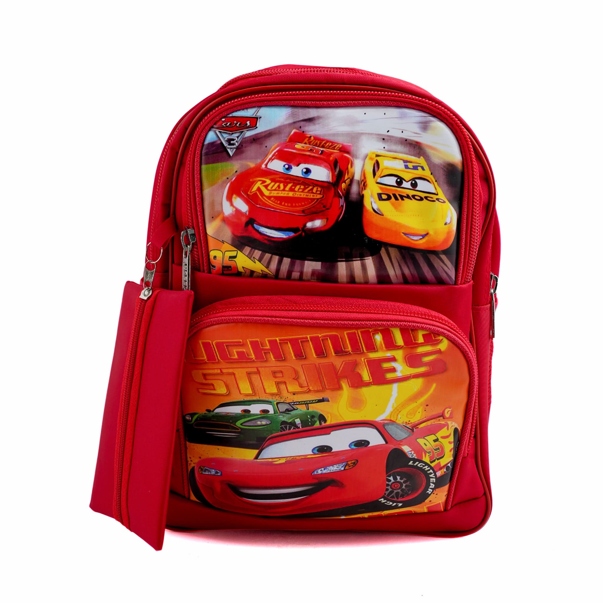 Kids School Backpack 14.5" Zee-214 - Red, School Bags, Chase Value, Chase Value