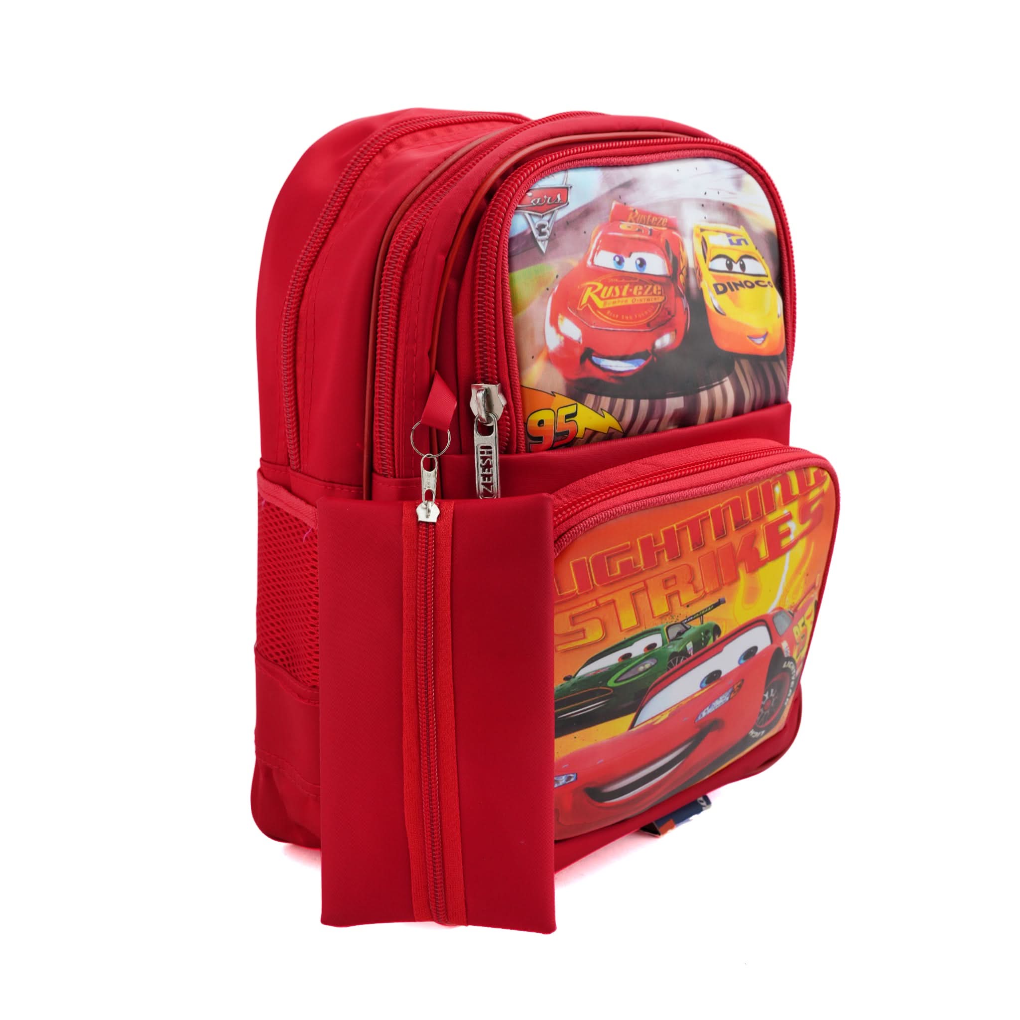 Kids School Backpack 14.5" Zee-214 - Red, School Bags, Chase Value, Chase Value
