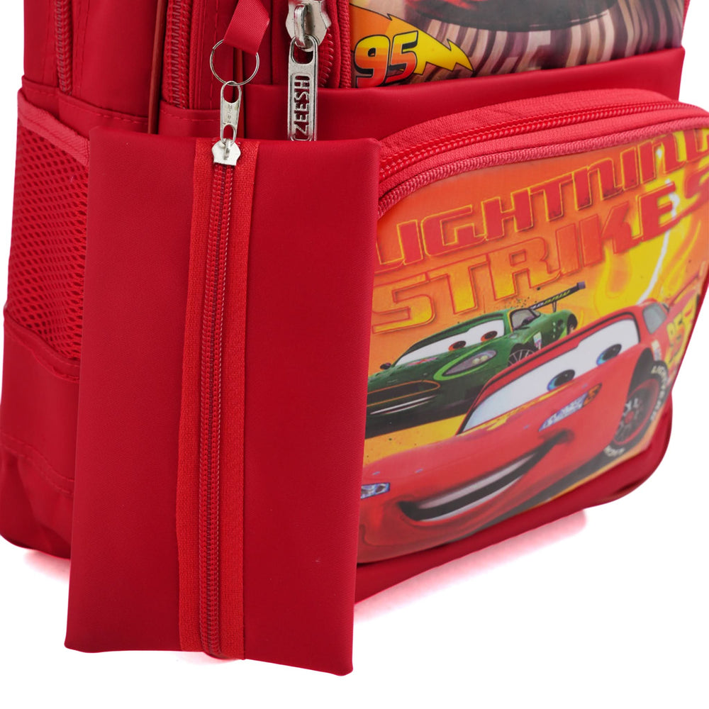 Kids School Backpack 14.5" Zee-214 - Red, School Bags, Chase Value, Chase Value
