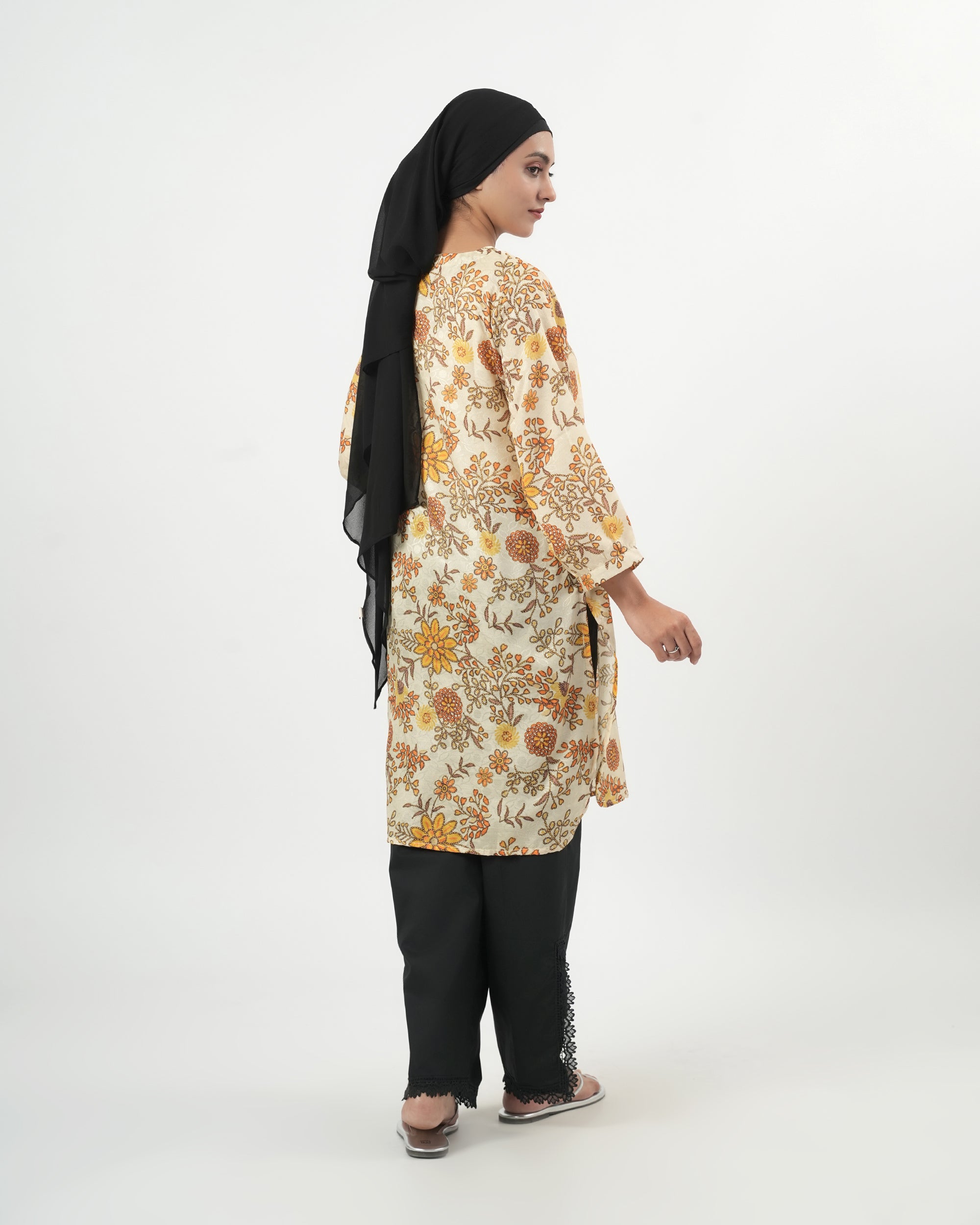 Valuables Women's Printed Jacquard Kurti