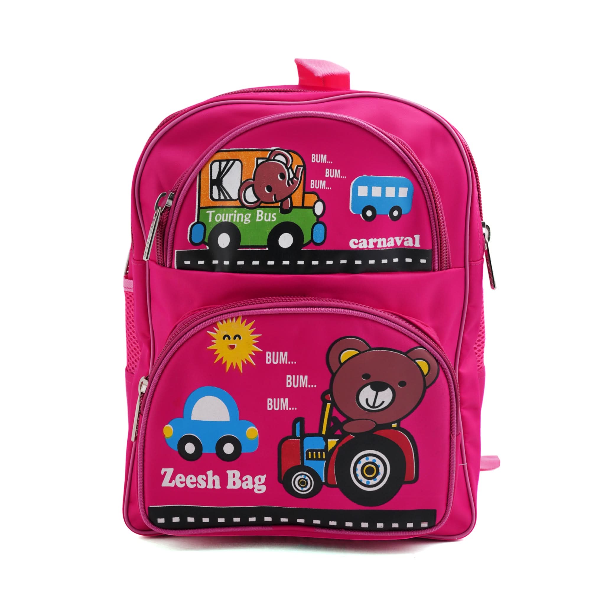 Kids School Backpack 13.5" Zee-215 - Pink, School Bags, Chase Value, Chase Value