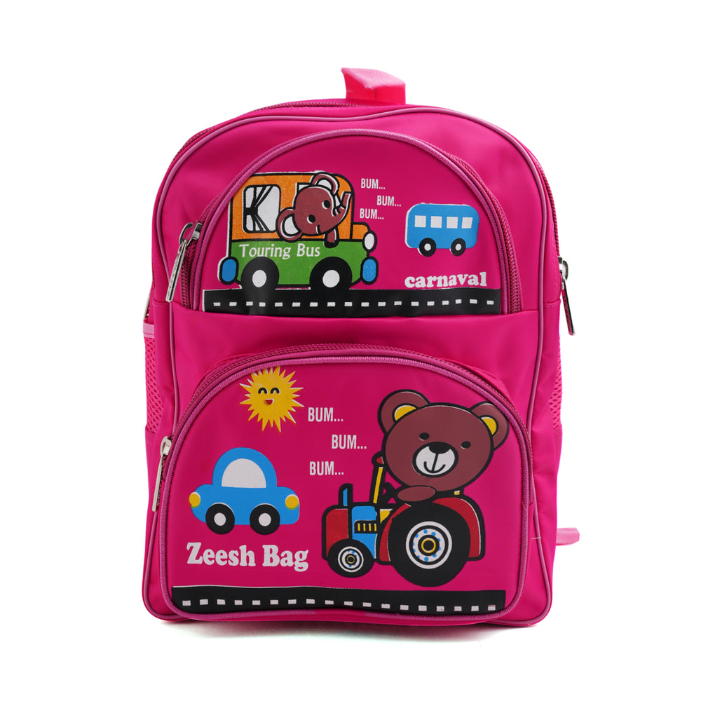 Kids School Backpack 15.5" Zee-215 - Pink, School Bags, Chase Value, Chase Value