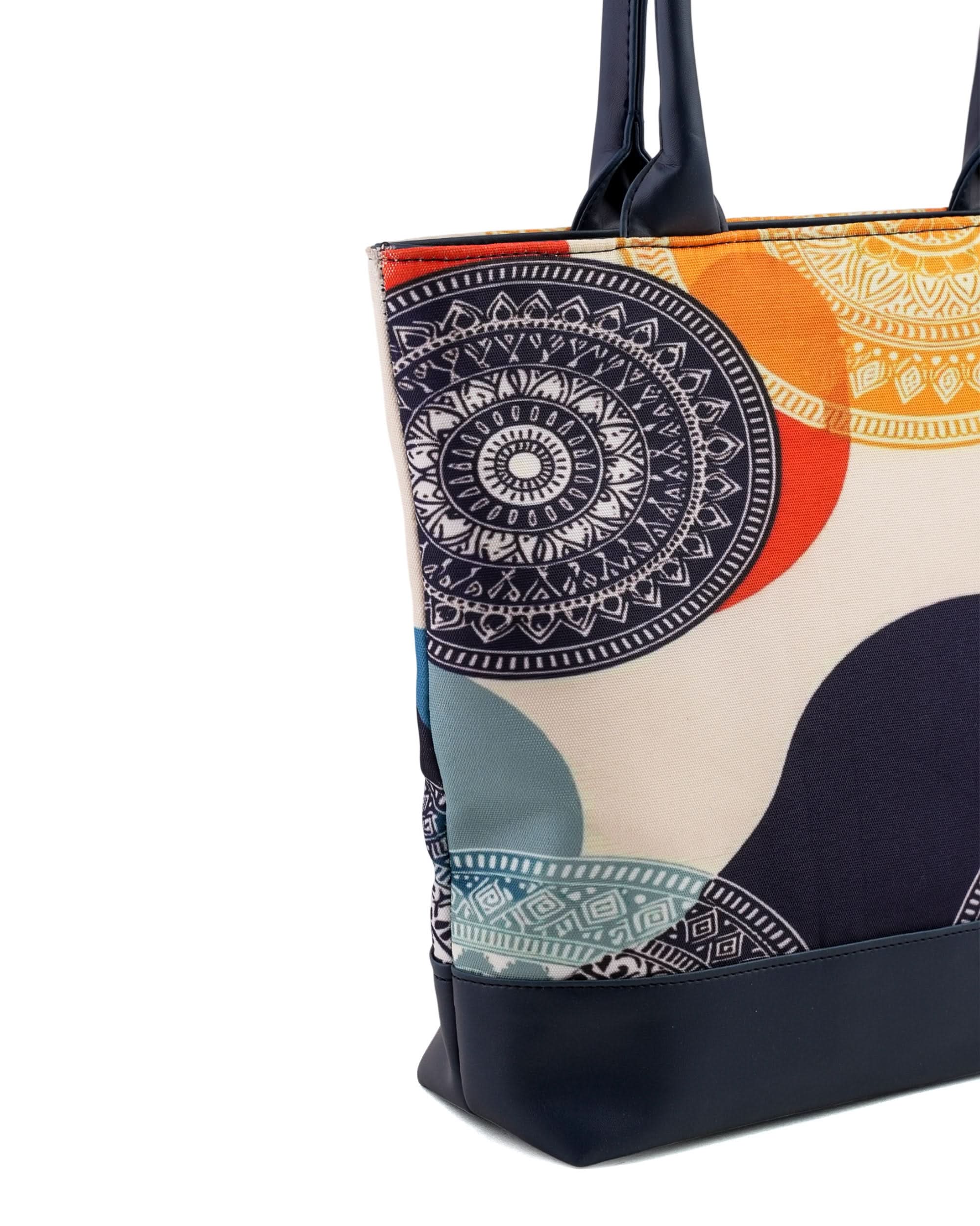 Women's Canvas Rexine Tote Bag, Women Bags, Chase Value, Chase Value