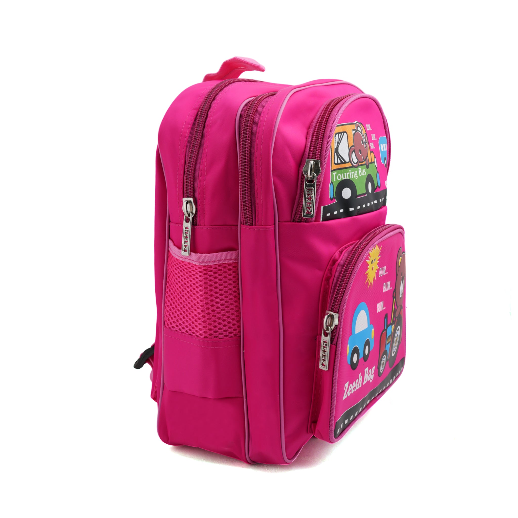 Kids School Backpack 15.5" Zee-215 - Pink, School Bags, Chase Value, Chase Value