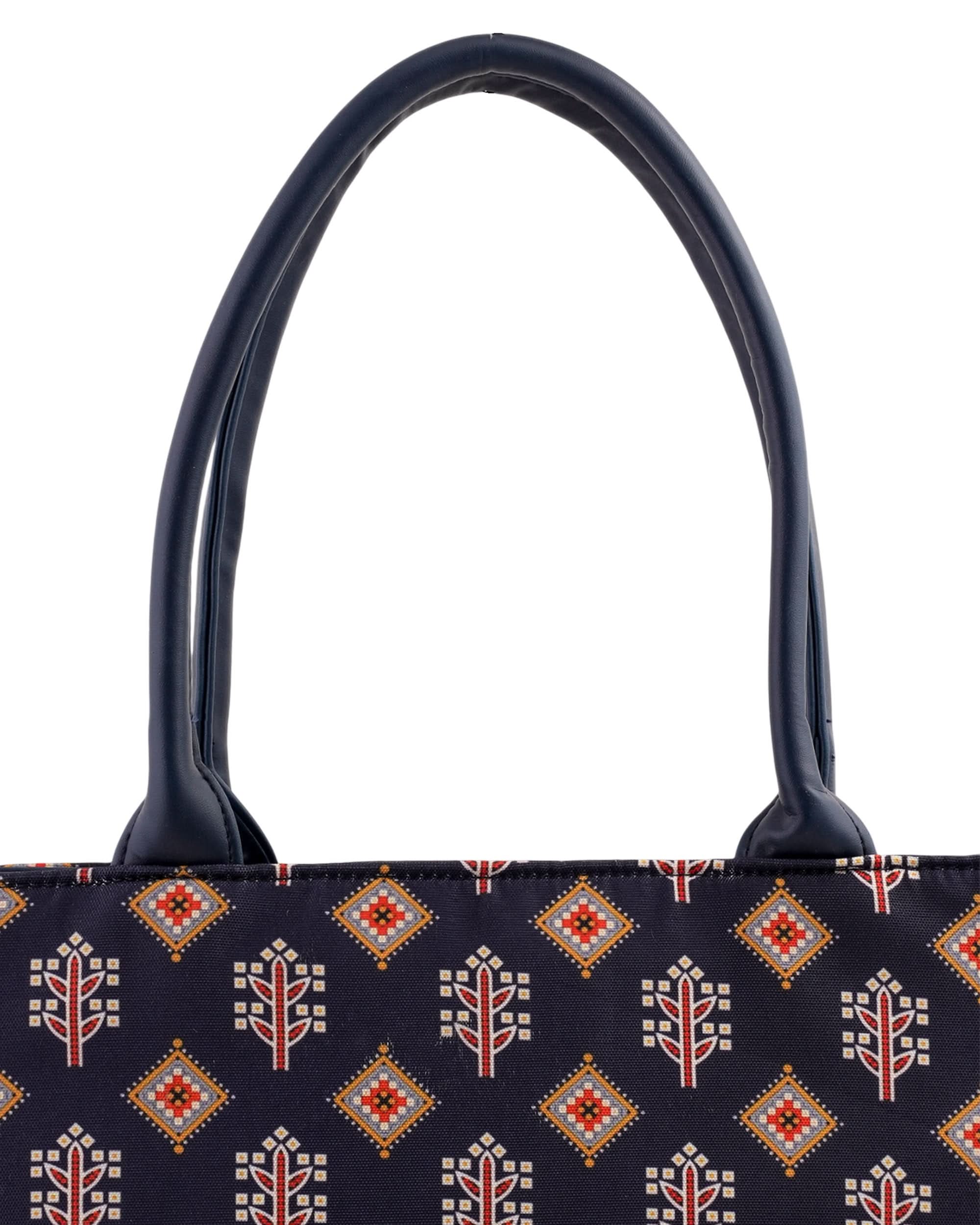 Women's Canvas Rexine Tote Bag, Women Bags, Chase Value, Chase Value