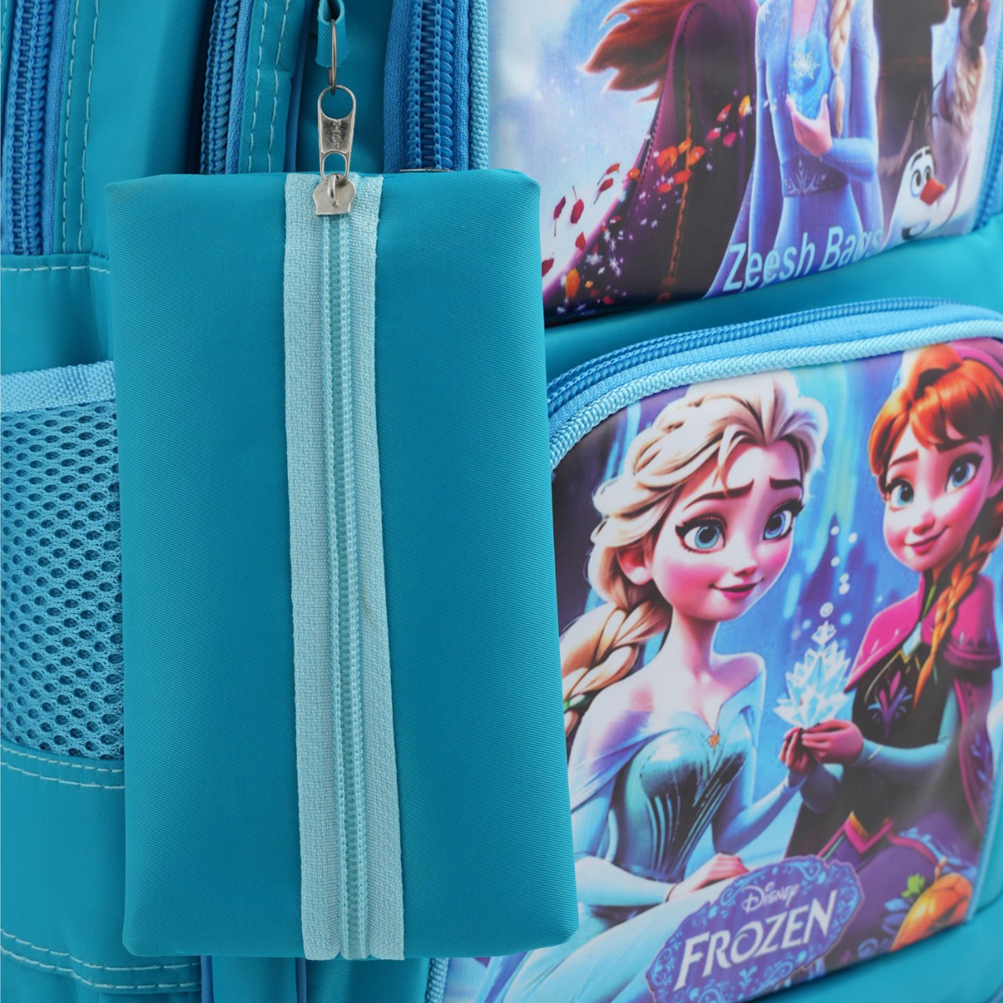 Kids School Backpack 15.5" Zee-214 - Cyan, School Bags, Chase Value, Chase Value