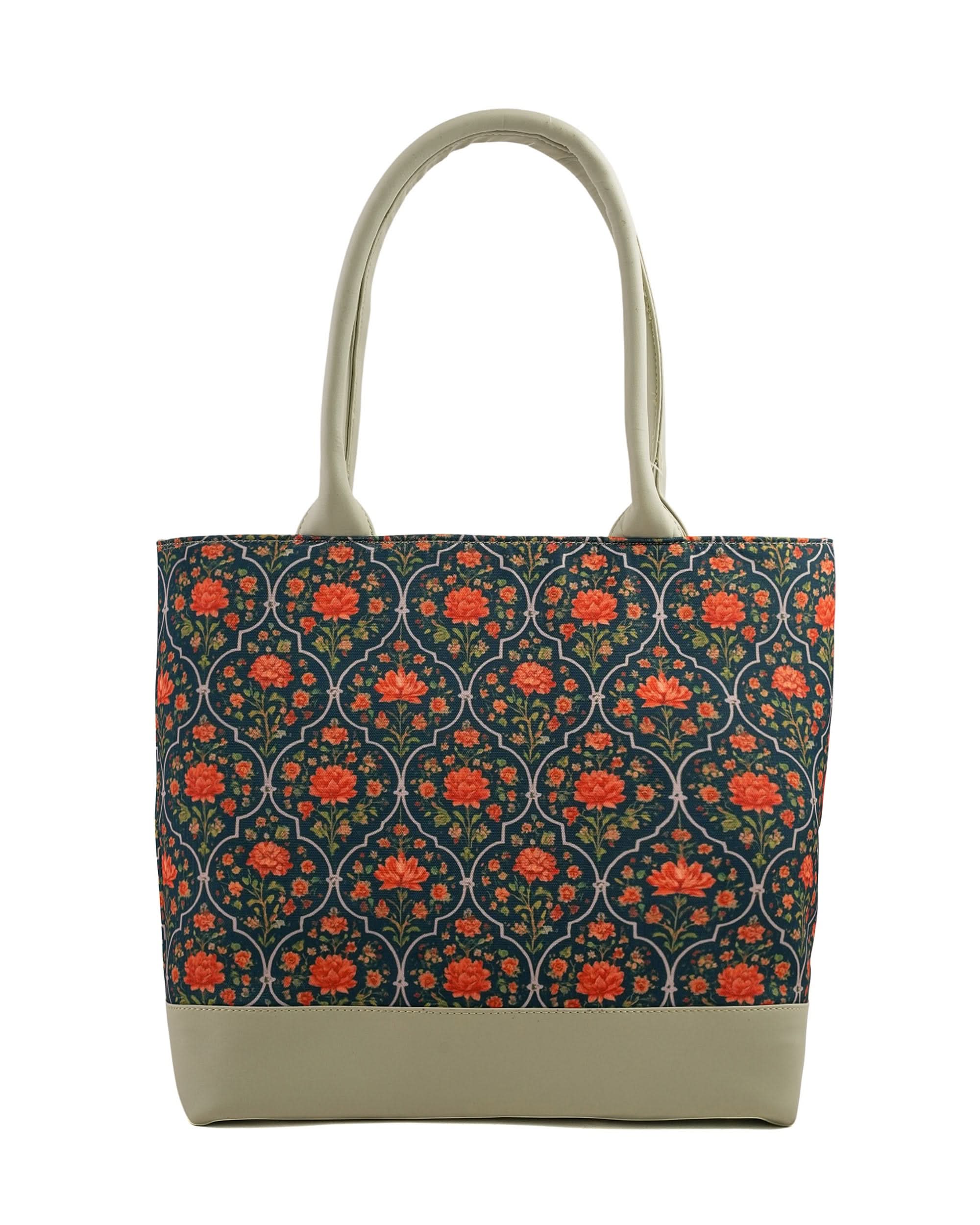 Women's Canvas Rexine Tote Bag, Women Bags, Chase Value, Chase Value