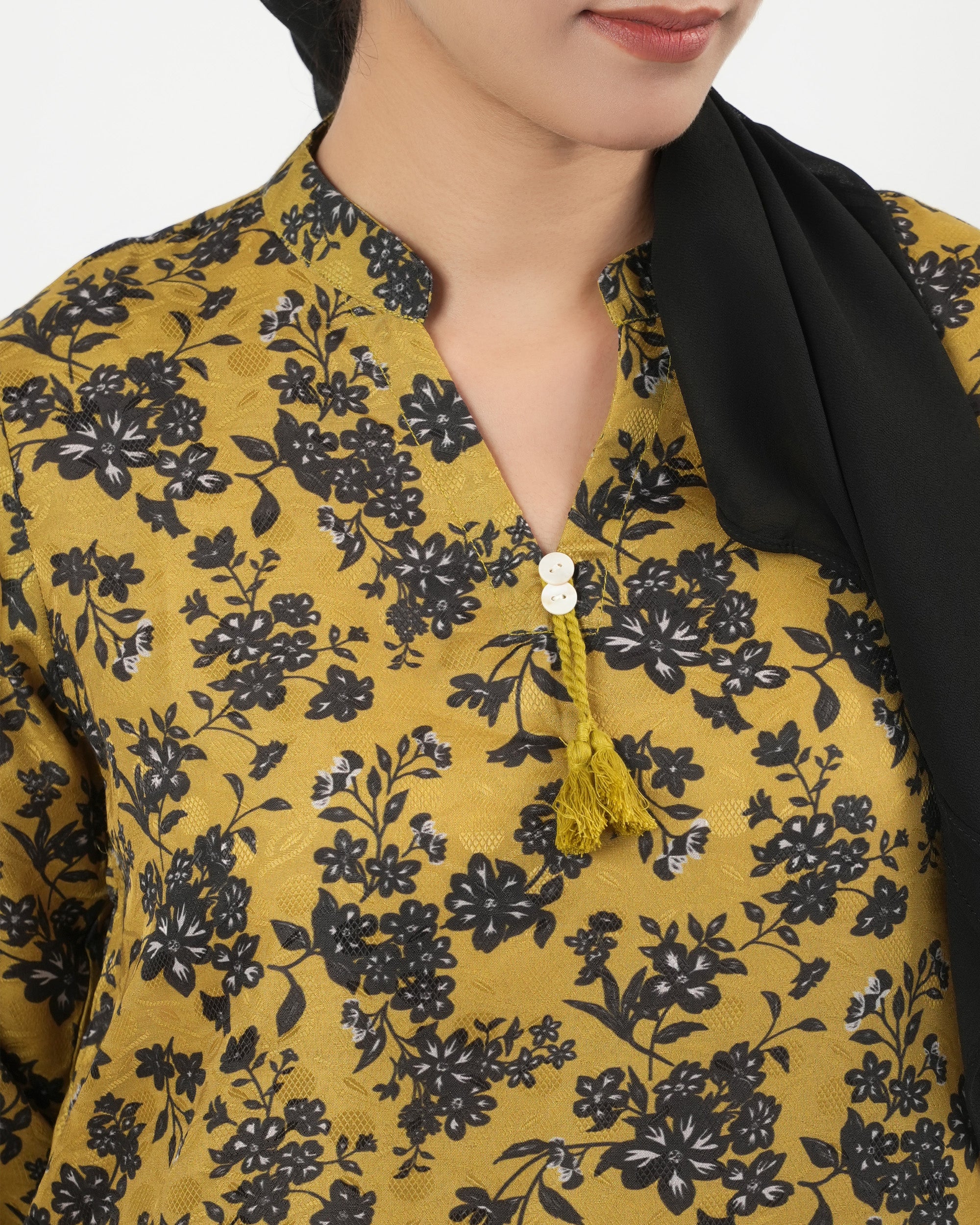 Valuables Women's Printed Jacquard Kurti