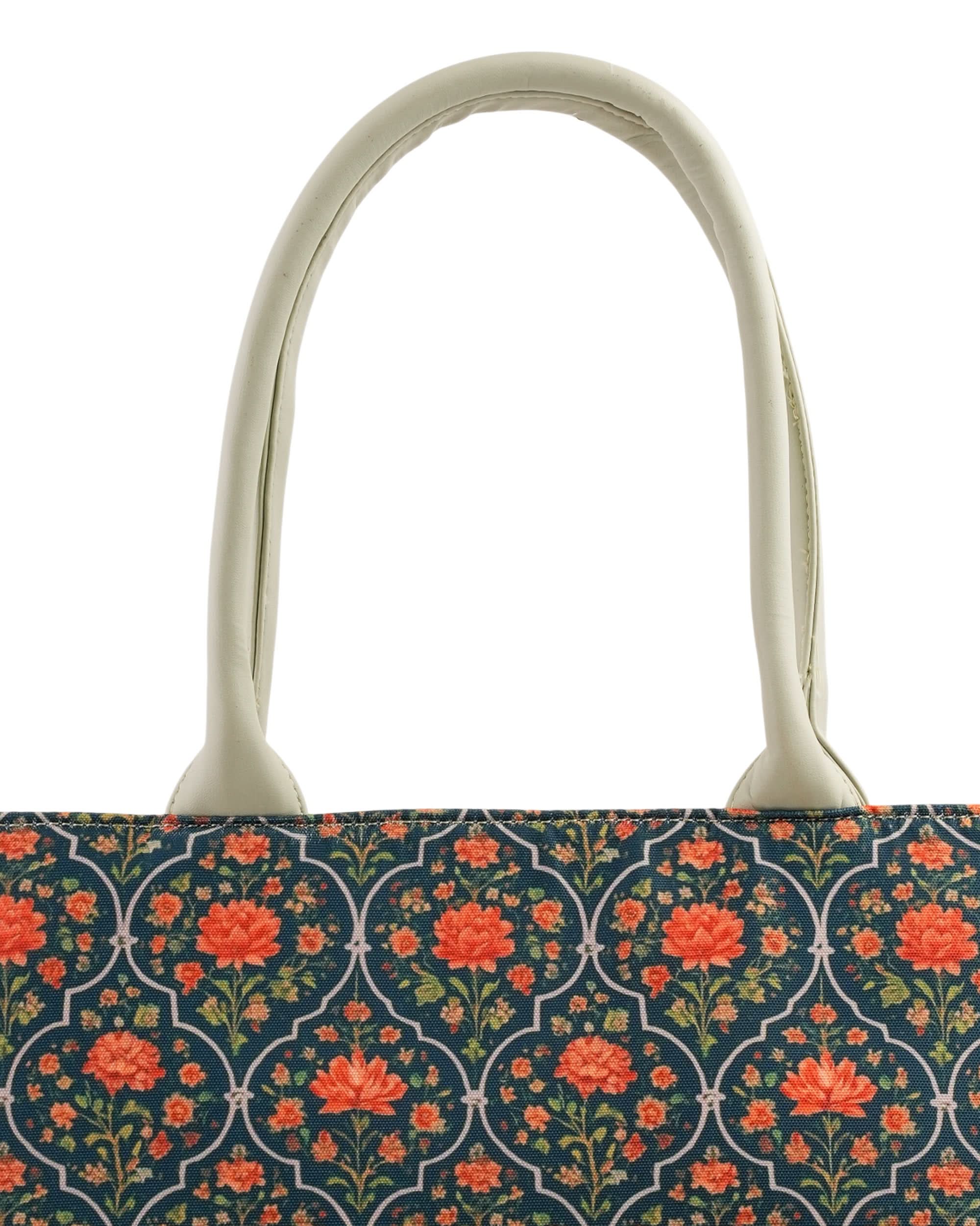 Women's Canvas Rexine Tote Bag, Women Bags, Chase Value, Chase Value