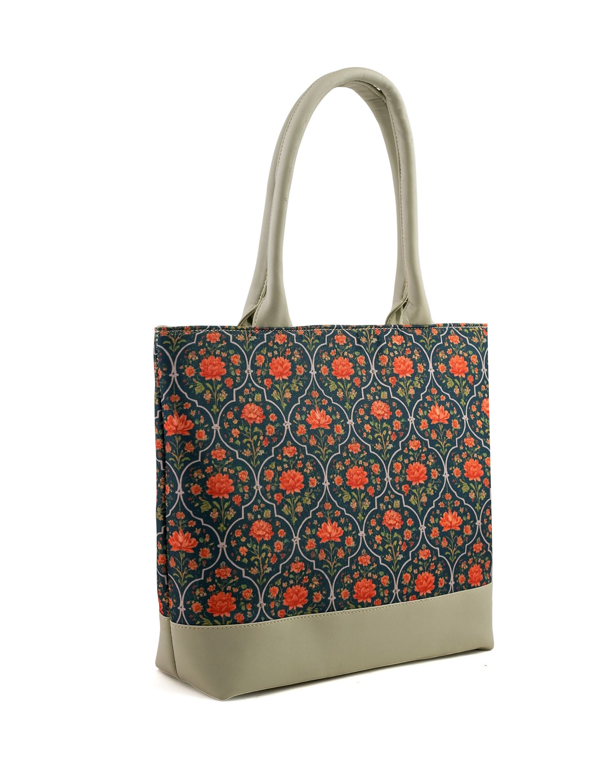 Women's Canvas Rexine Tote Bag, Women Bags, Chase Value, Chase Value