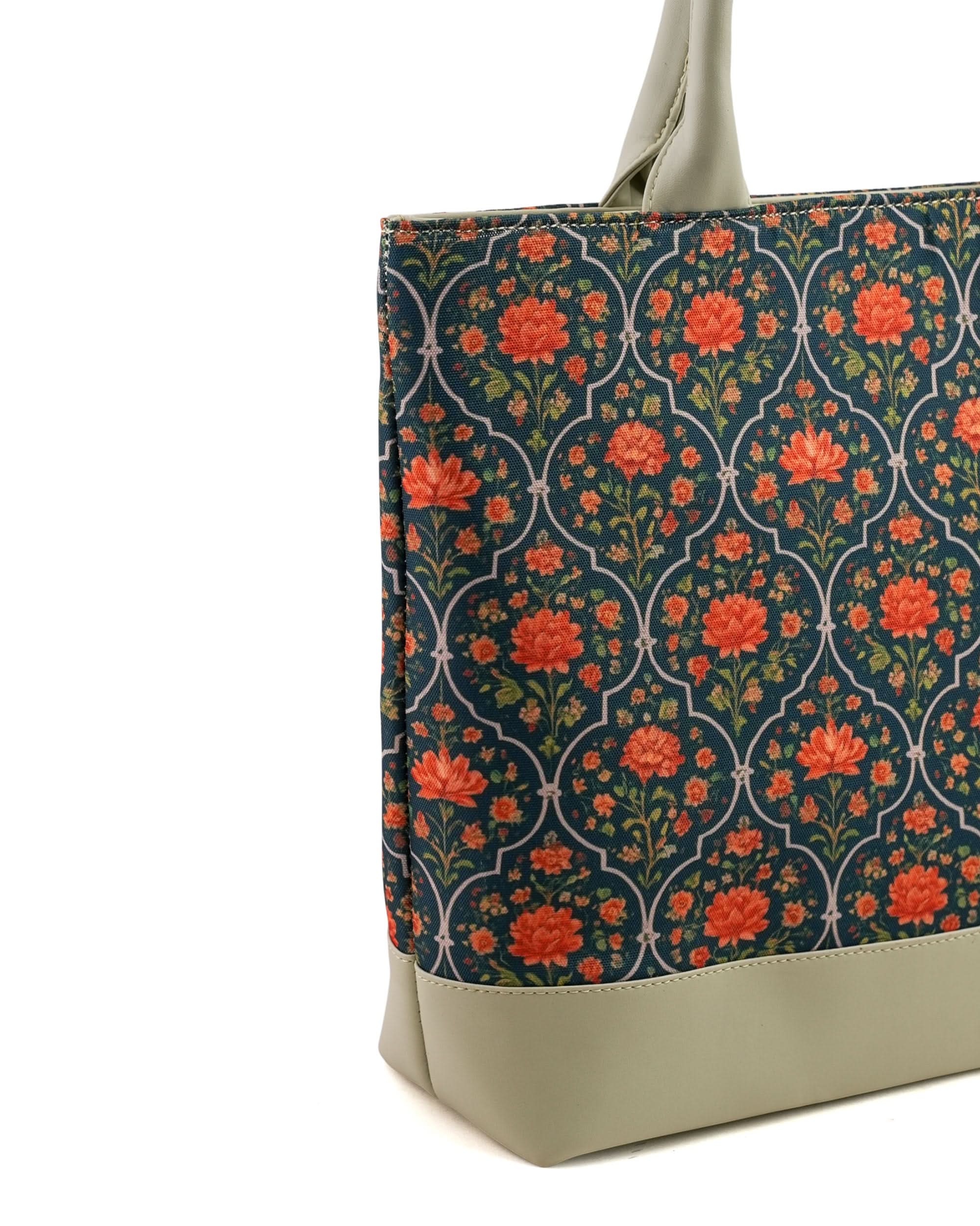 Women's Canvas Rexine Tote Bag, Women Bags, Chase Value, Chase Value