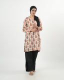 Valuables Women's Printed Jacquard Kurti