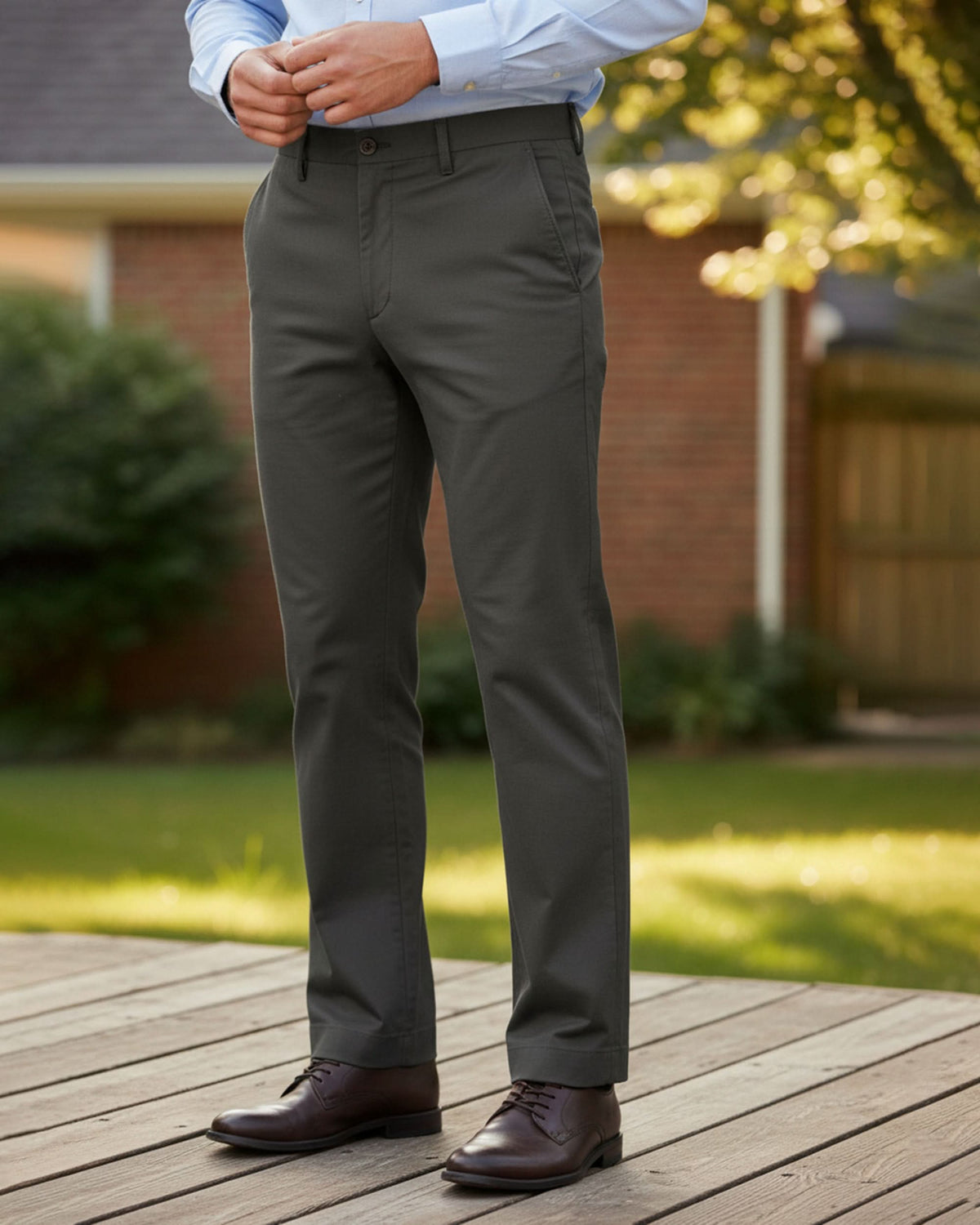 Men's Casual Dress Pant - Grey, Men's Casual Pants & Jeans, Chase Value, Chase Value