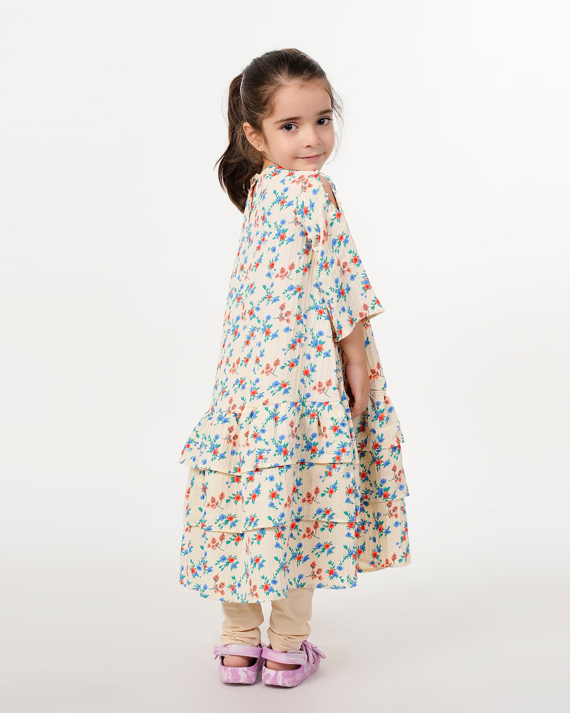 Eminent Girls Woven Frock - Off White, Girls Frocks, Eminent, Chase Value