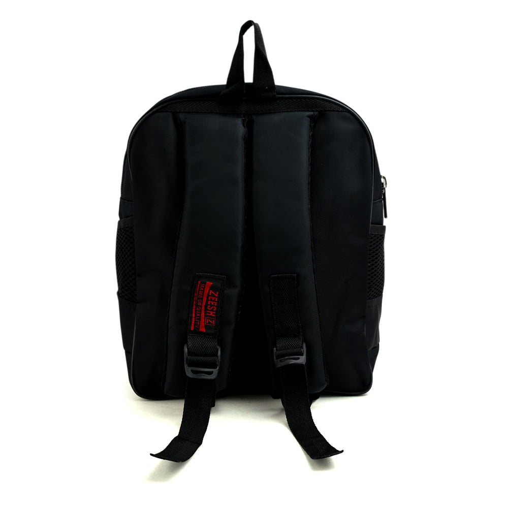 Kids School Backpack 13.5" Zee-215 - Black, School Bags, Chase Value, Chase Value