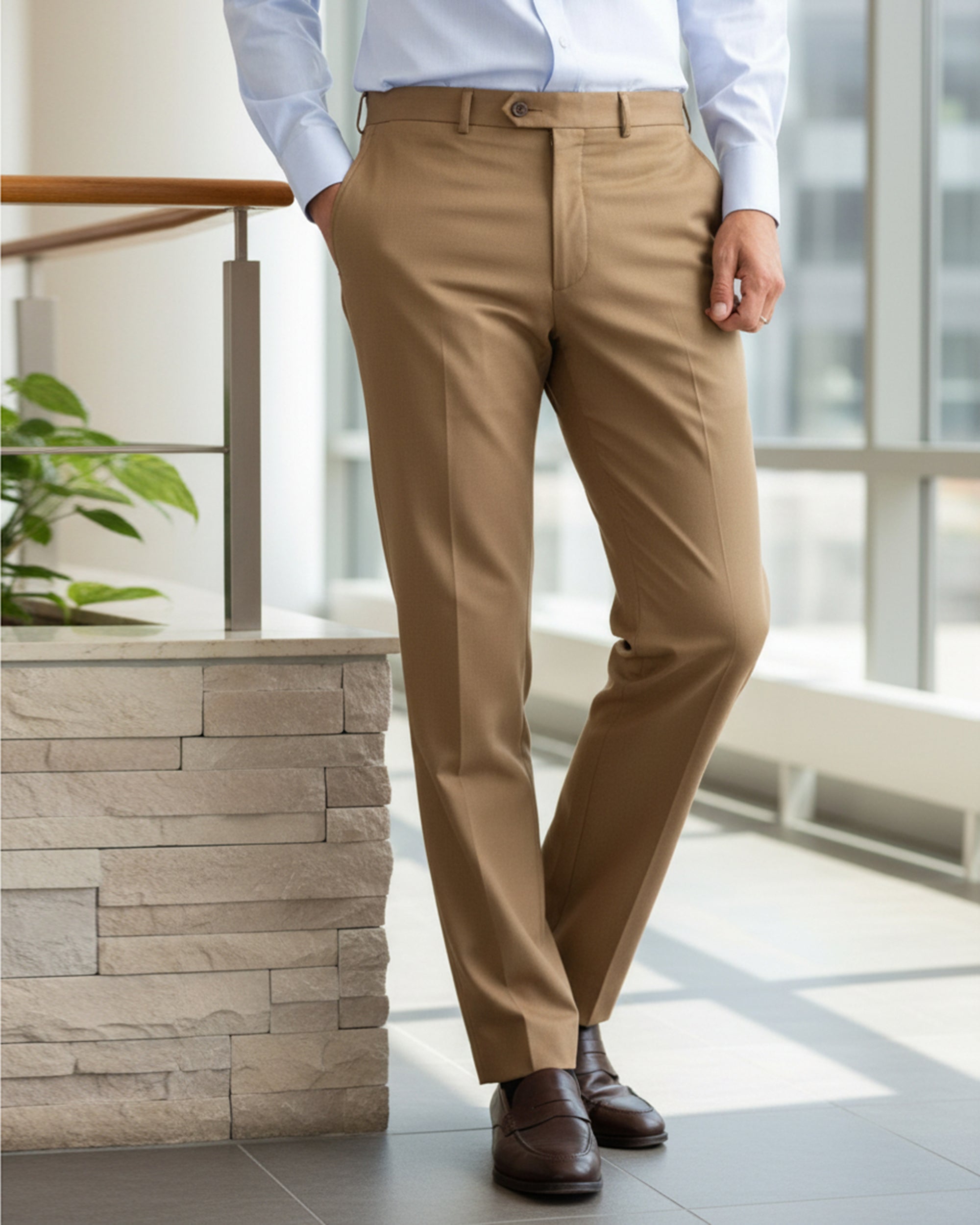 Valuable Men's Formal Dress Pant - Fawn