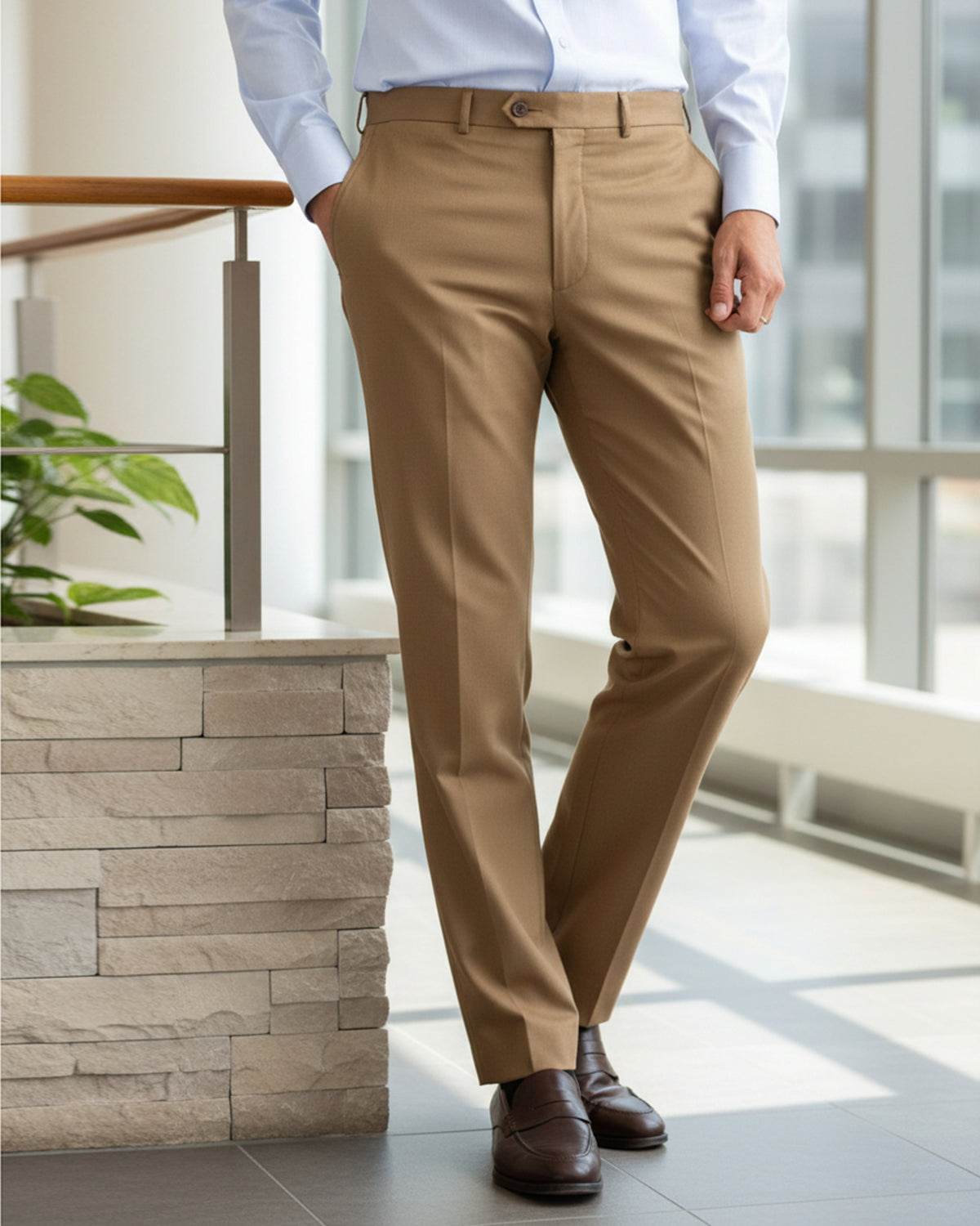Valuable Men's Formal Dress Pant - Fawn