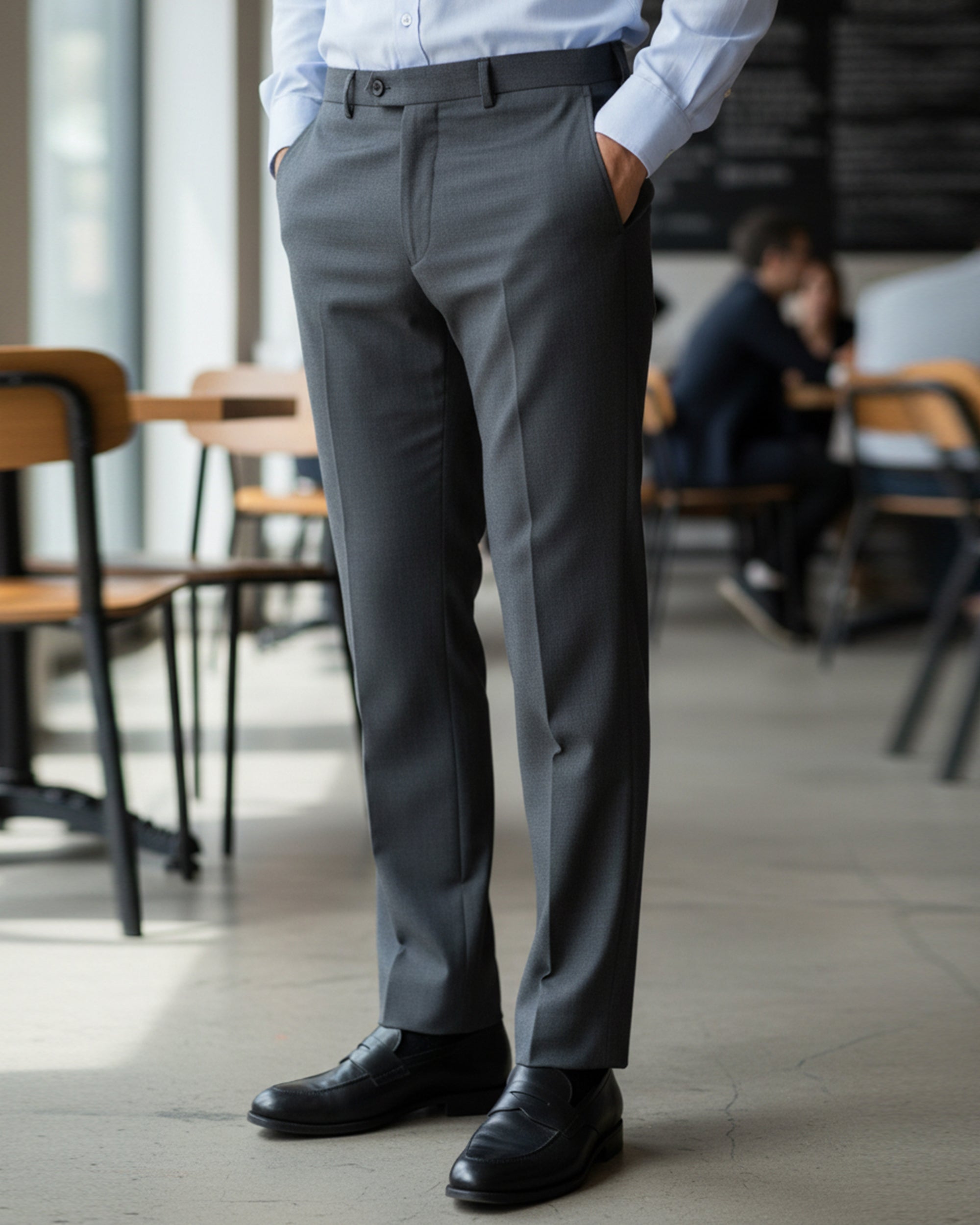 Valuable Men's Formal Pants - Grey