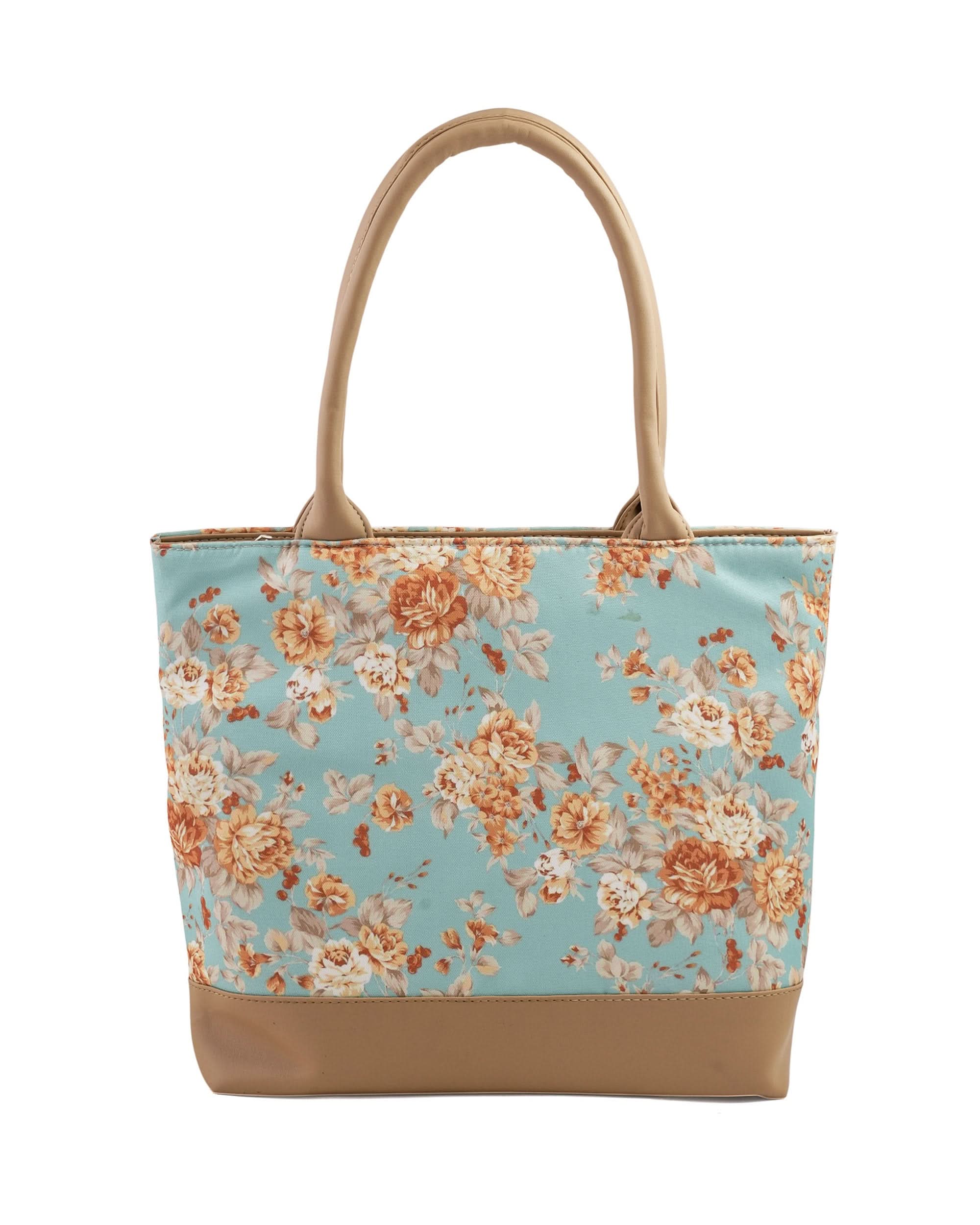 Women's Canvas Rexine Tote Bag, Women Bags, Chase Value, Chase Value