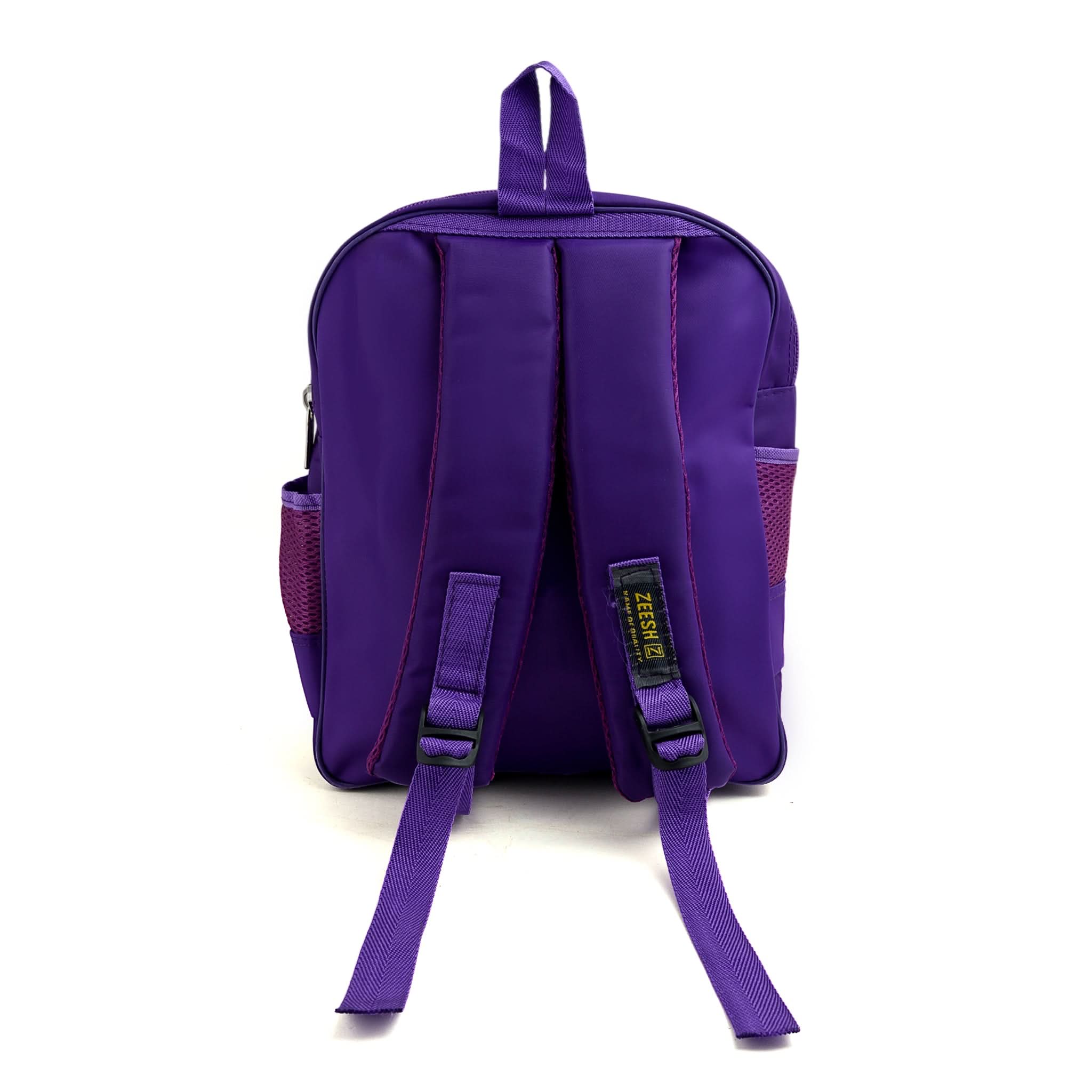 Kids School Backpack 13.5" Zee-215 - Purple, School Bags, Chase Value, Chase Value