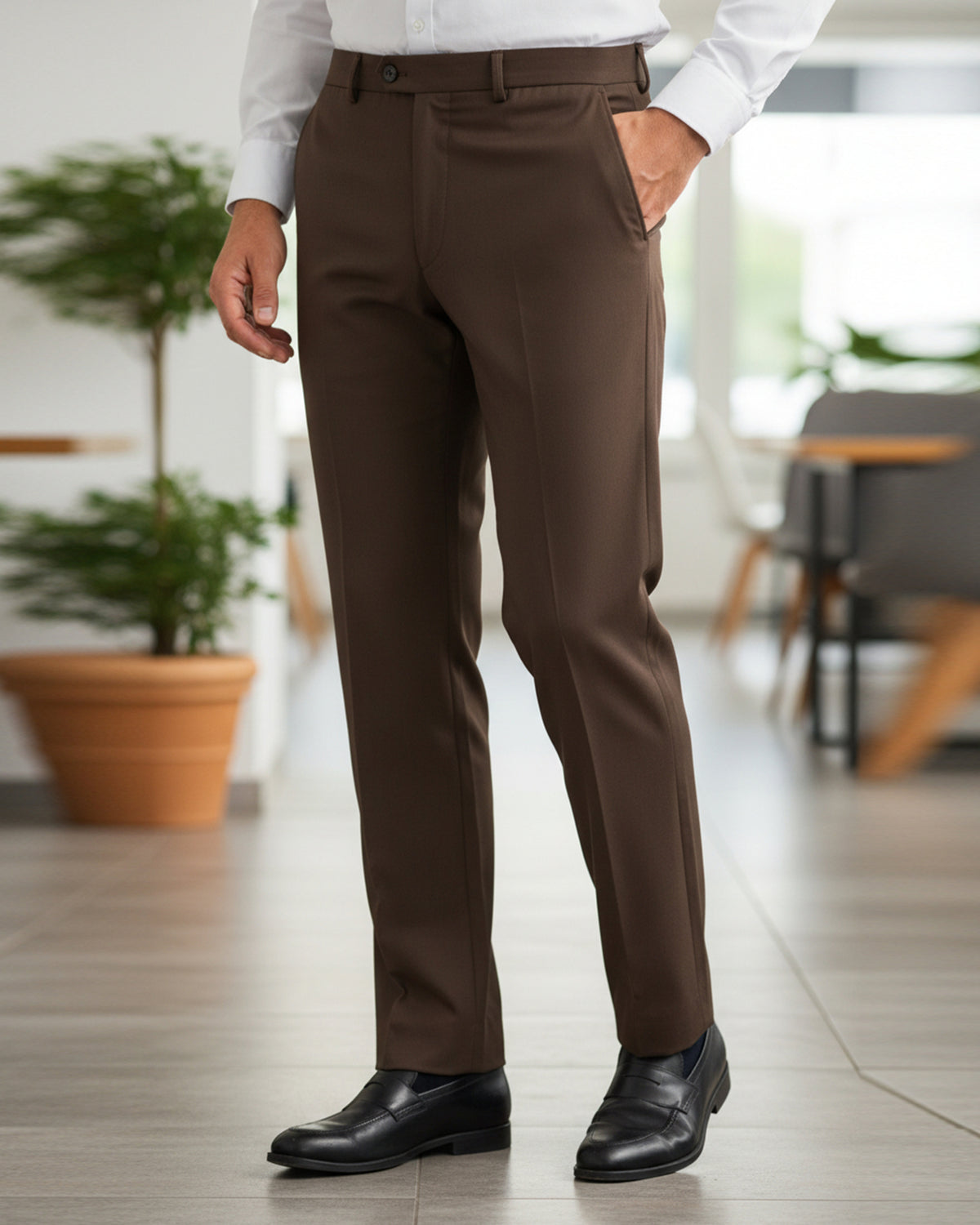 Valuable Men's Formal Dress Pant - Choco Brown