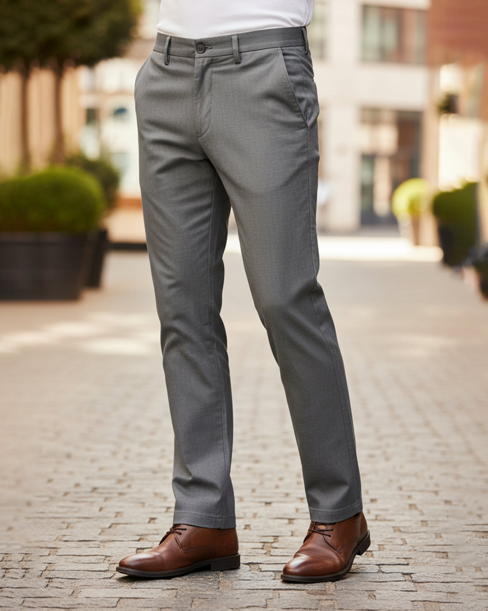 Men’s Cotton Chino Pants – Slim Fit