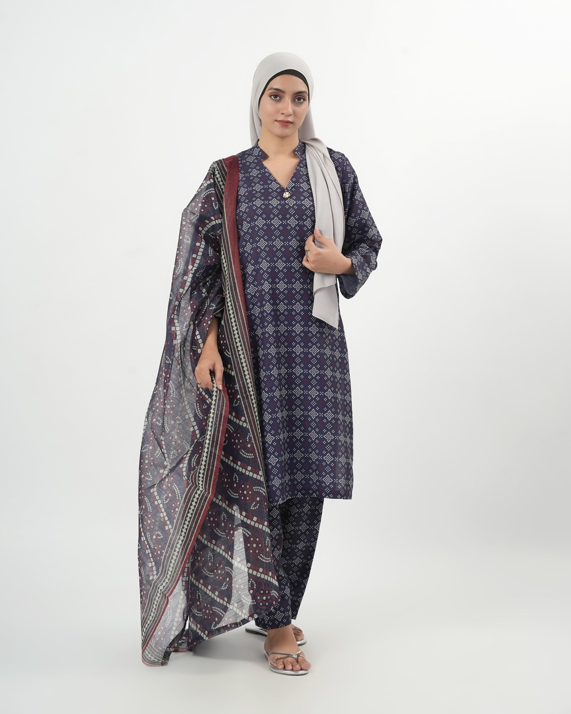 Valuables Women's Printed 3Pc Suit