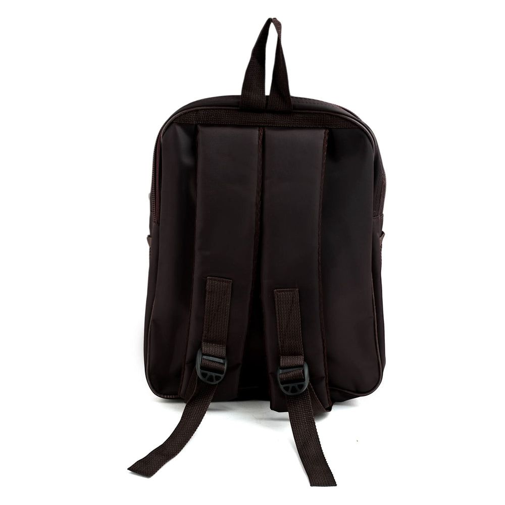 Kids School Backpack 15.5" KT-04 - Dark Brown, School Bags, Chase Value, Chase Value