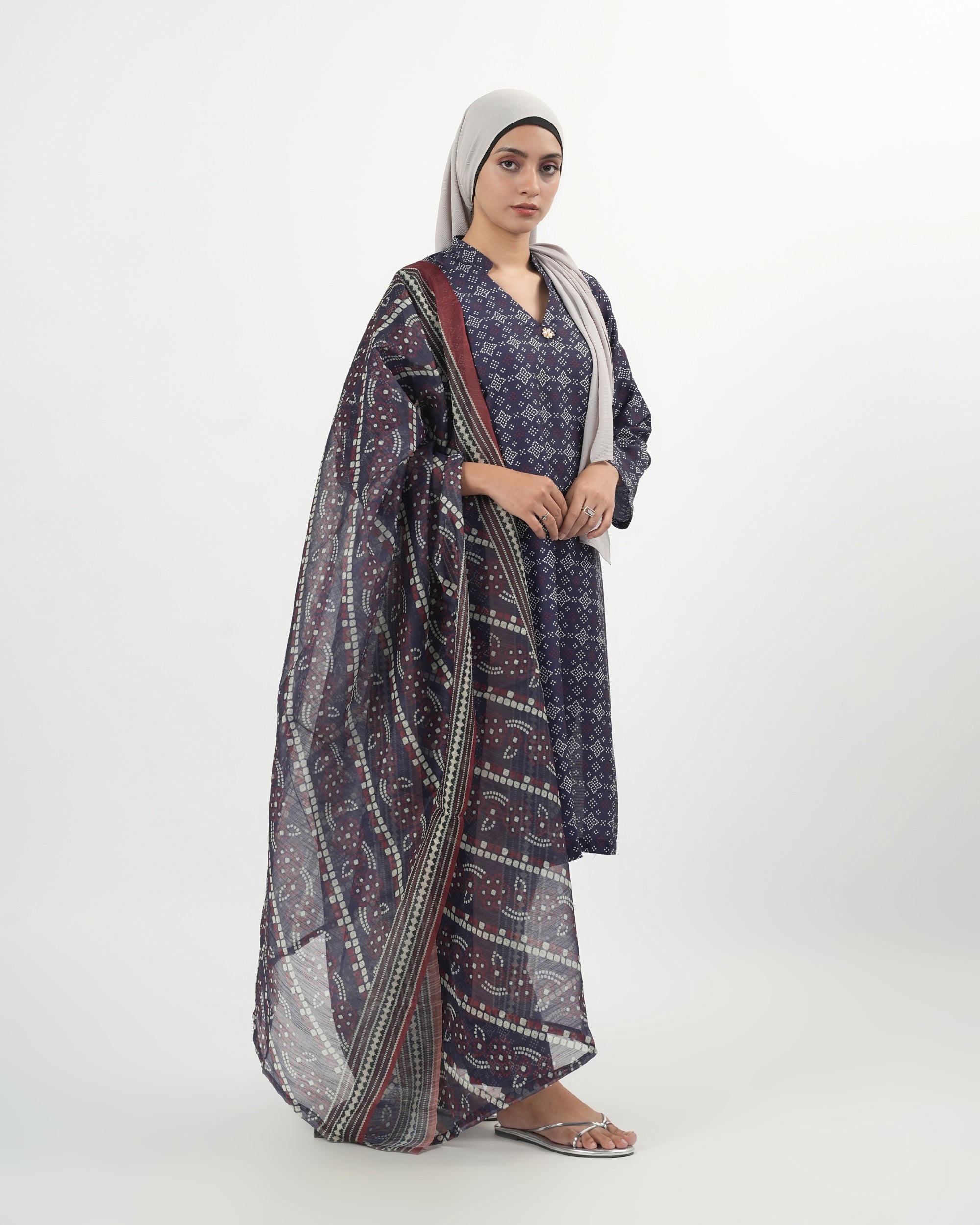 Valuables Women's Printed 3Pc Suit