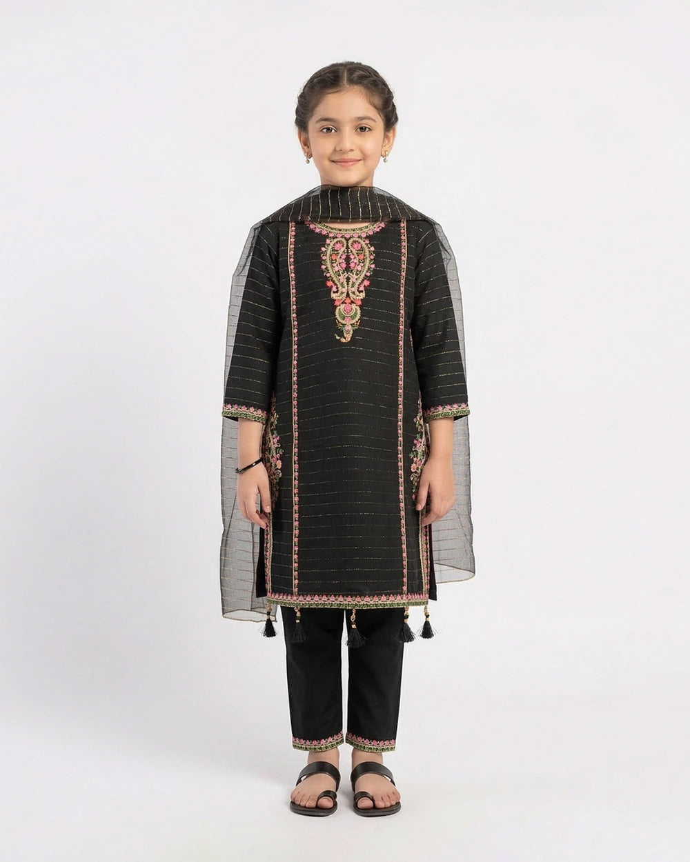Girl’s 3Pcs Suit, Girls Shalwar Kameez, Chase Value, Chase Value
