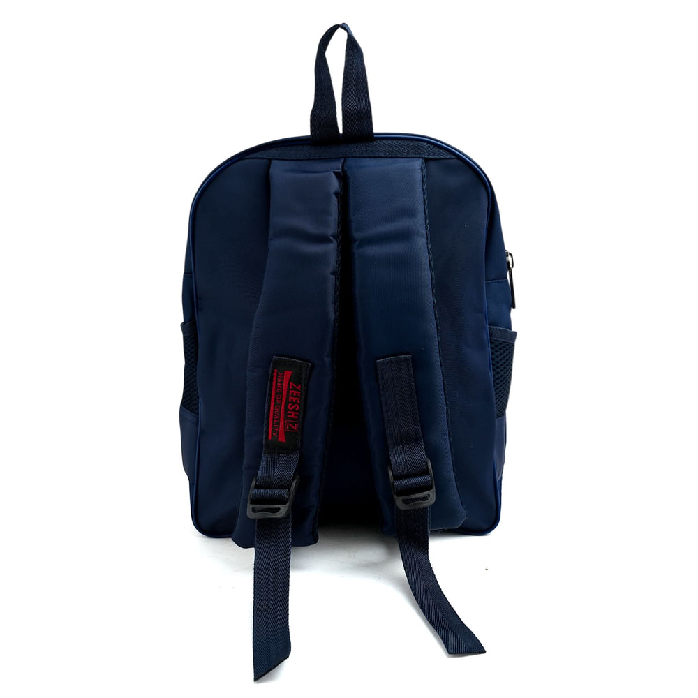 Kids School Backpack 13.5" Zee-215 - Navy Blue, School Bags, Chase Value, Chase Value