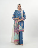 Valuables Women's Printed 3 Pc Suit