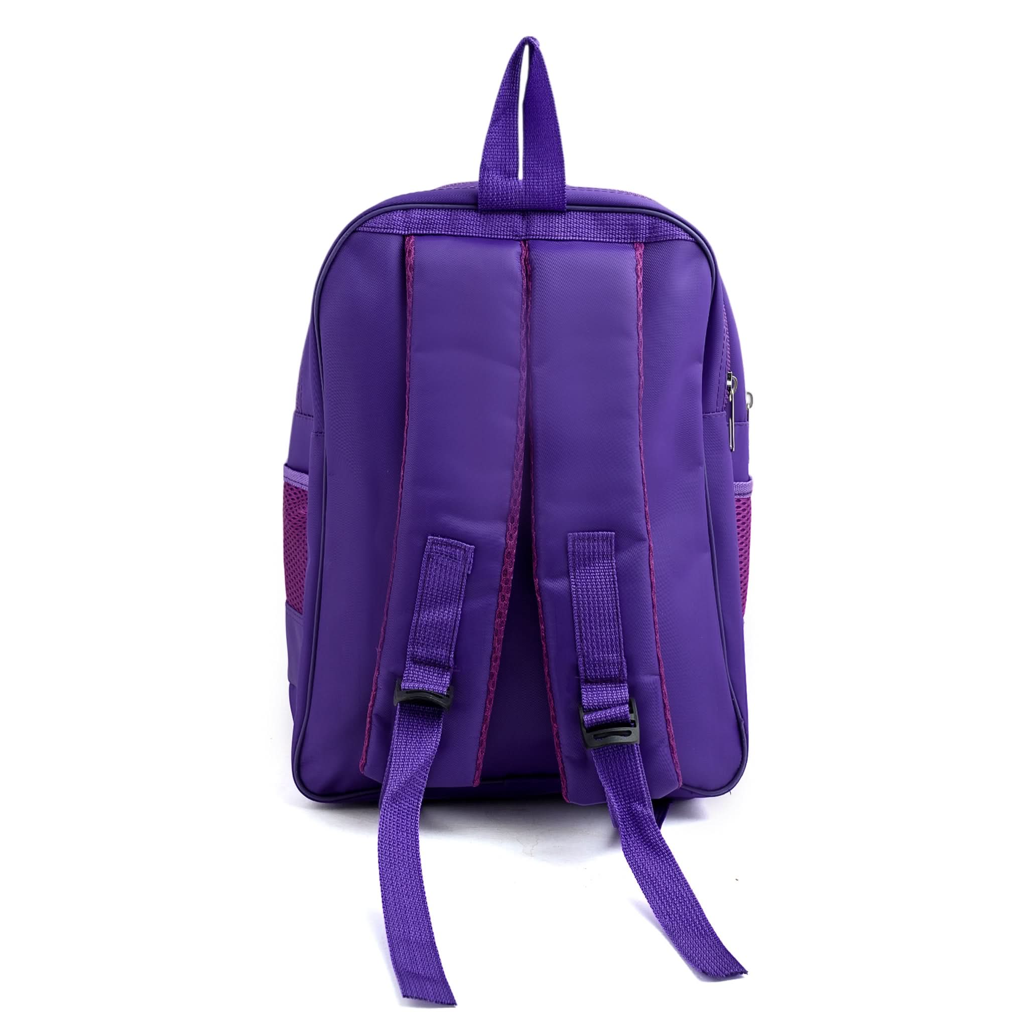 Kids School Backpack 15.5" KT-02 - Purple, School Bags, Chase Value, Chase Value
