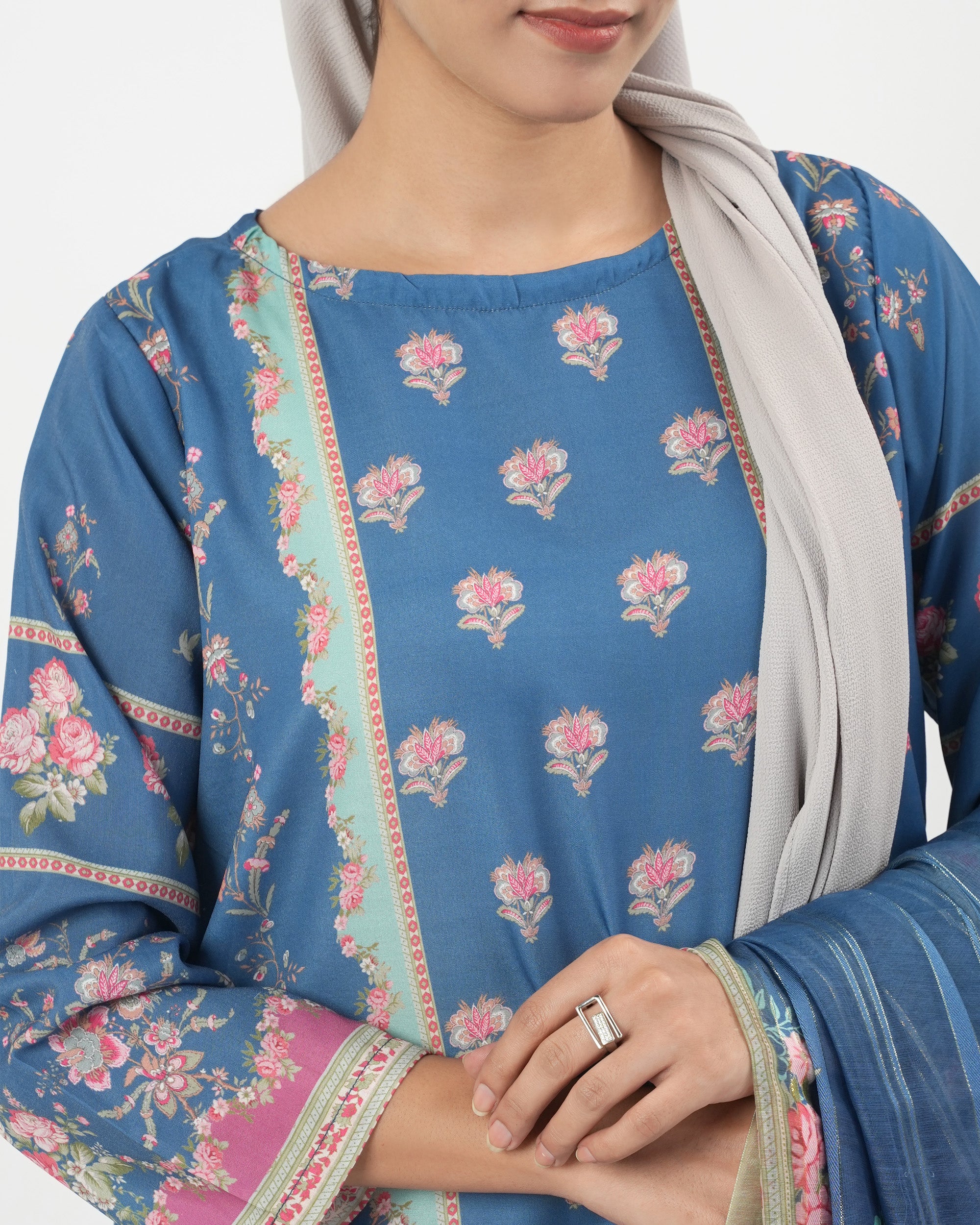 Valuables Women's Printed 3 Pc Suit