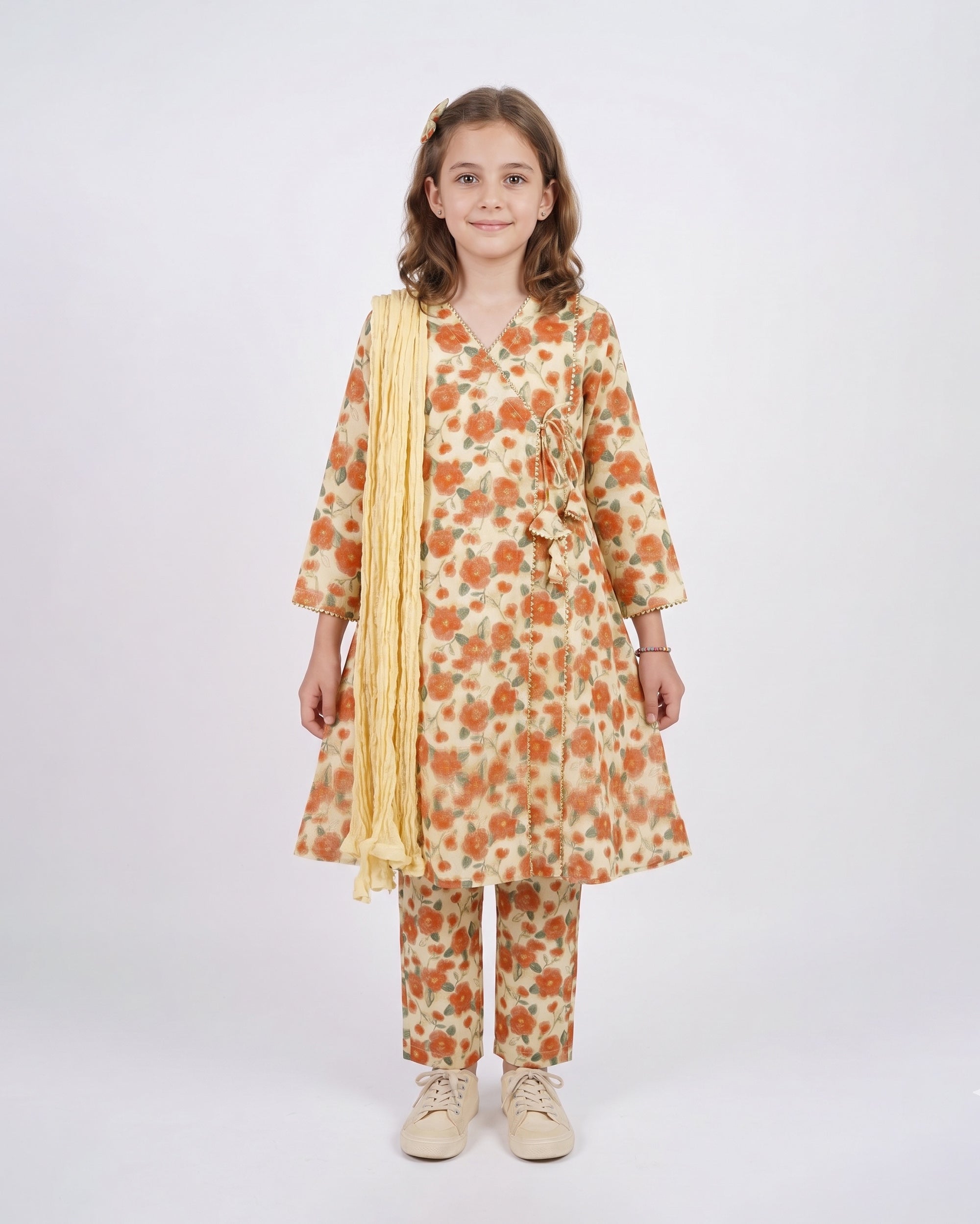 Eminent Girls’ Printed Essentials 3 Pcs Suit, Girls Shalwar Kameez, Eminent, Chase Value