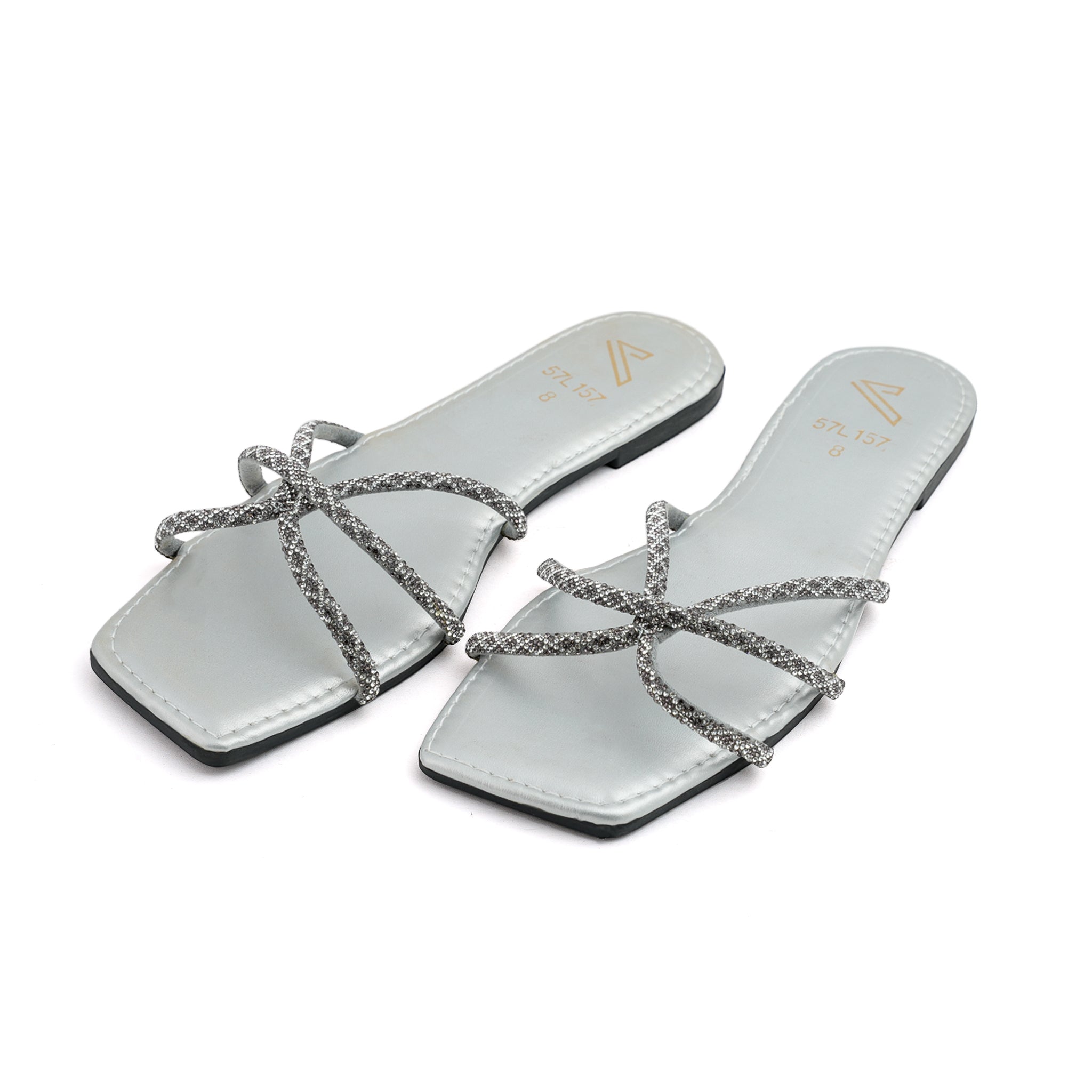 Valuable Women's Slipper - Silver, Women Slippers, Chase Value, Chase Value