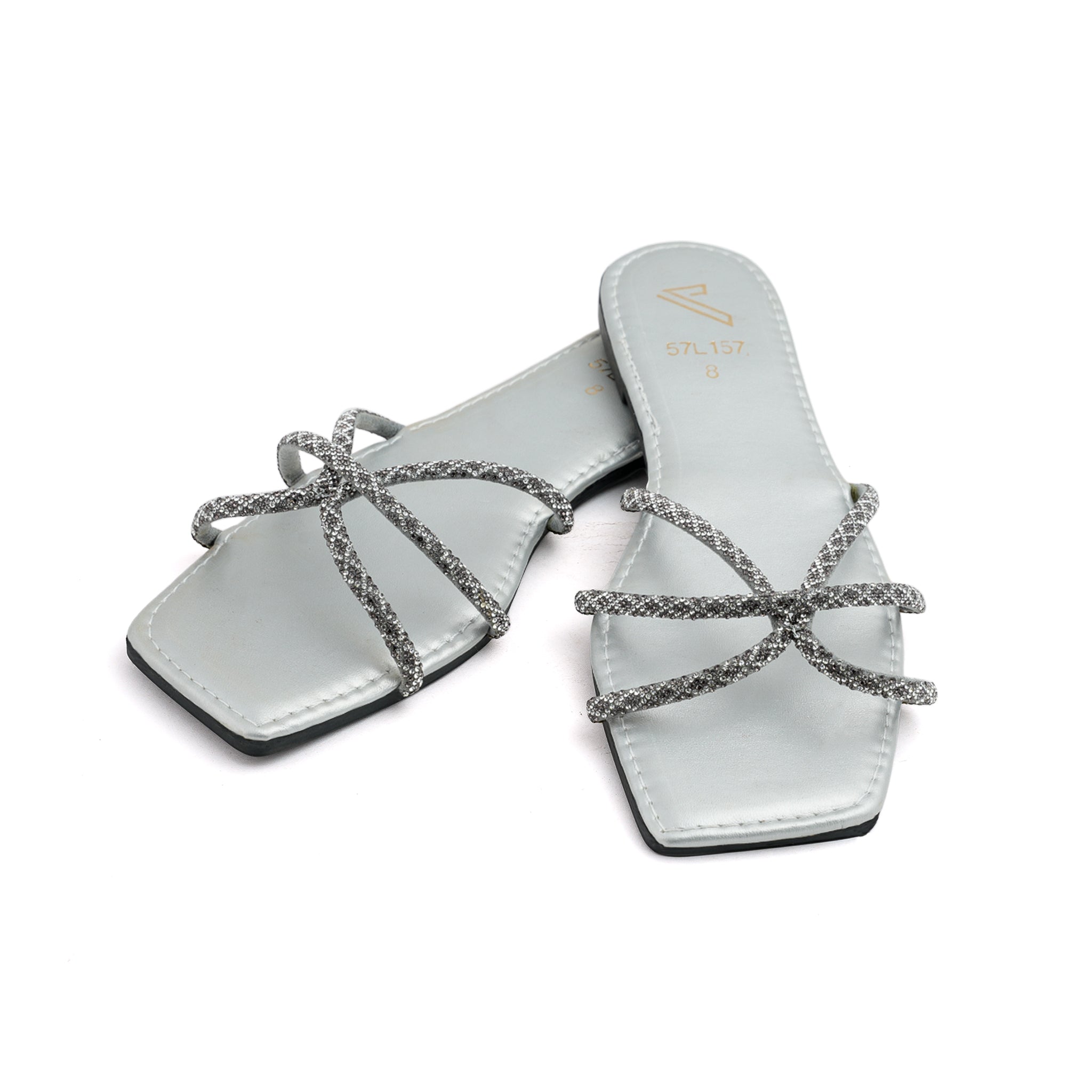 Valuable Women's Slipper - Silver, Women Slippers, Chase Value, Chase Value
