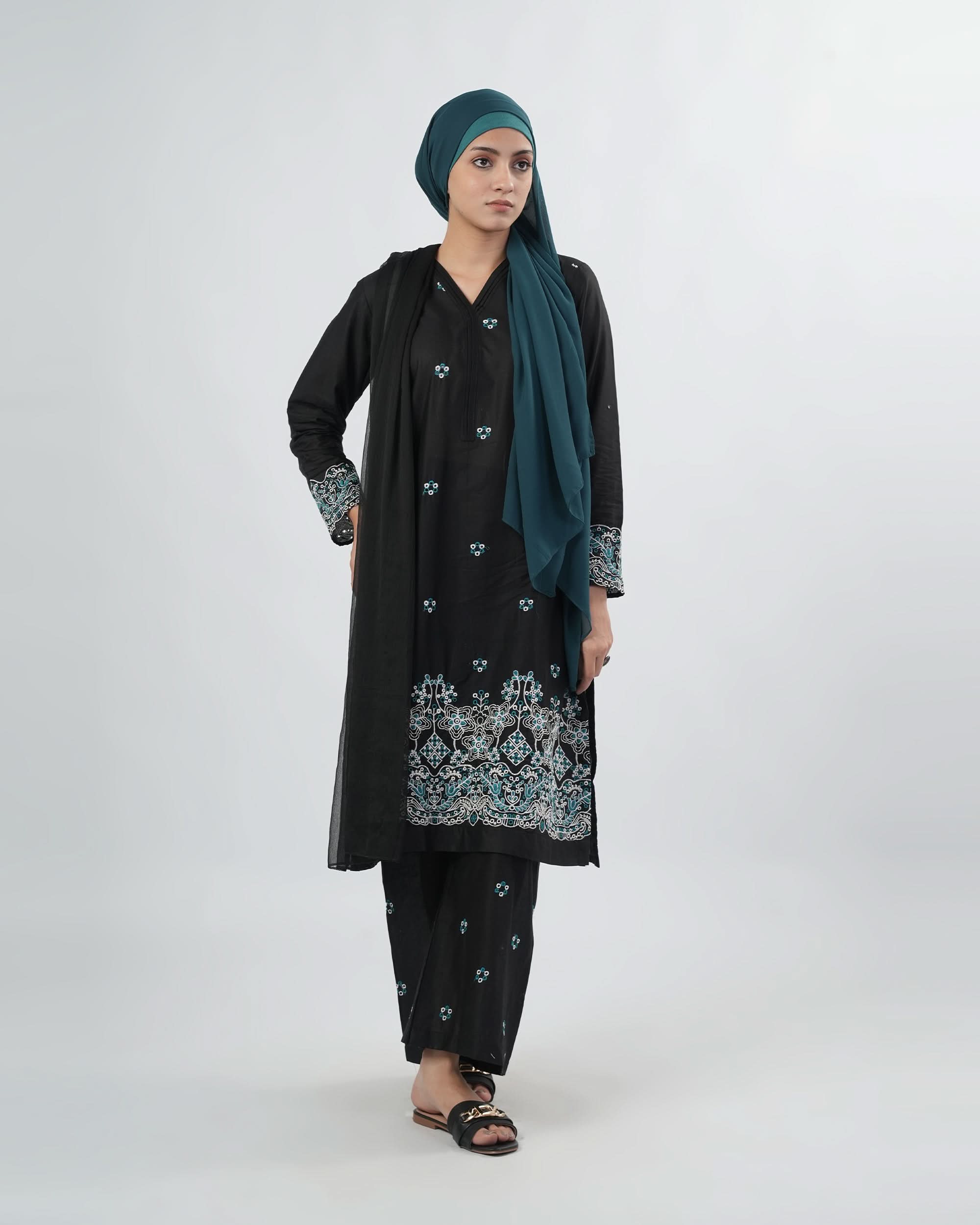 Valuables Women’s Embroidered 3 Pcs Suit, Women Shalwar Suits, Chase Value, Chase Value