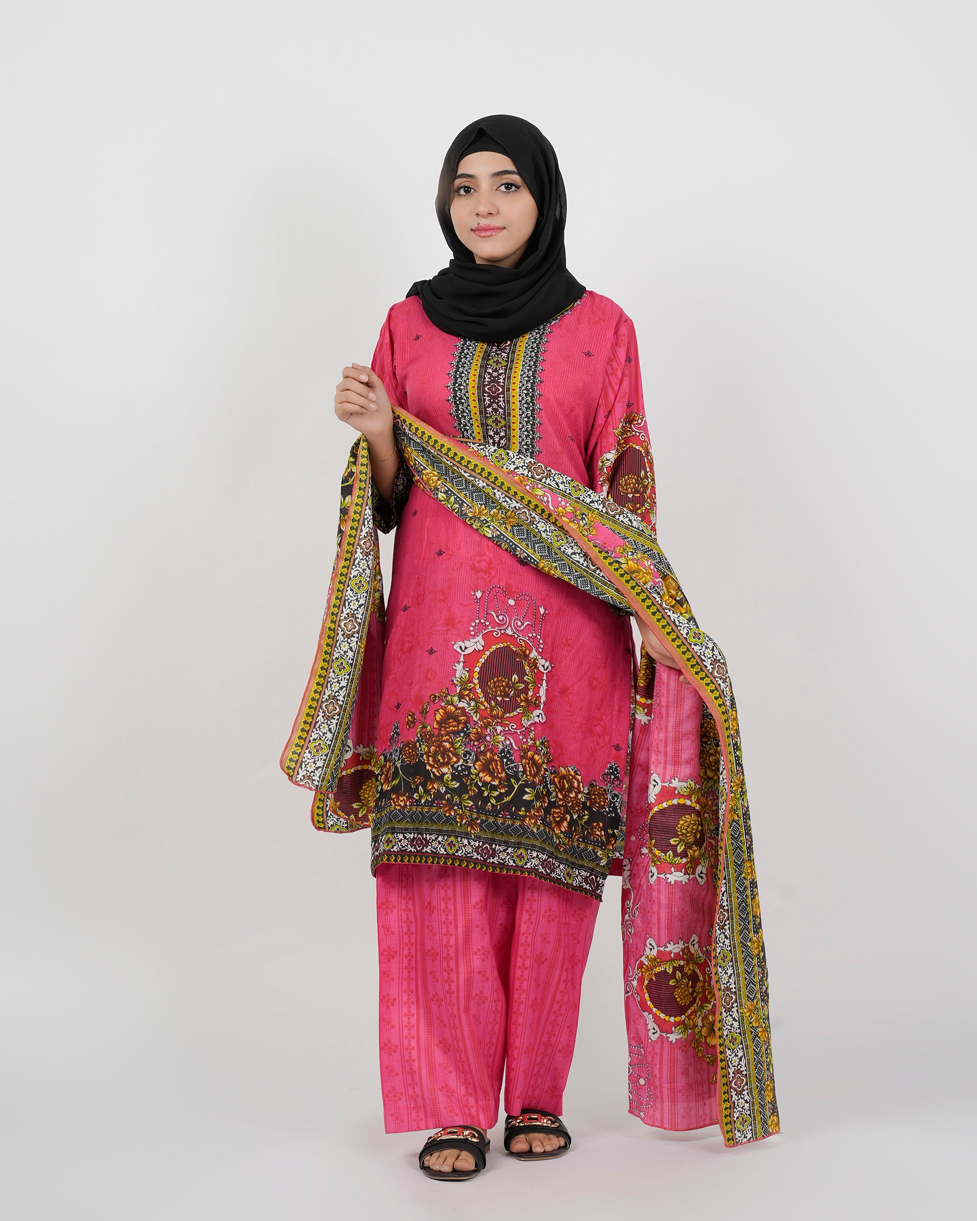 Gul Jee Shahzaib Women 3-Piece Unstitched Suit - 5, Women, 3Pcs Shalwar Suit, Chase Value, Chase Value