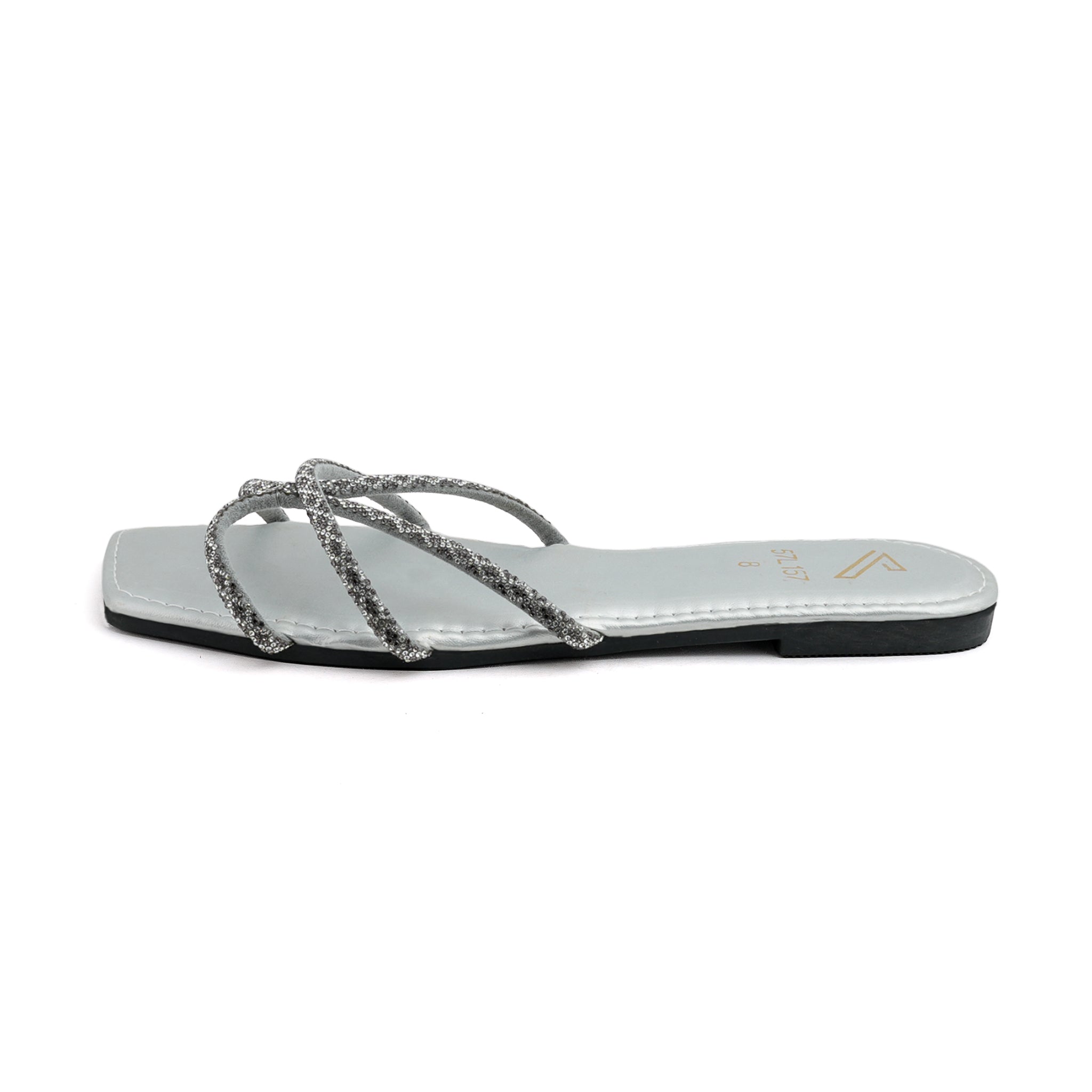Valuable Women's Slipper - Silver, Women Slippers, Chase Value, Chase Value