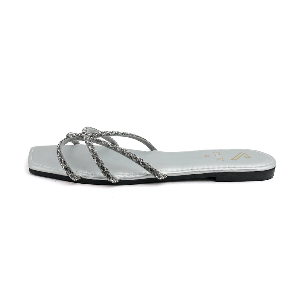 Valuable Women's Slipper - Silver, Women Slippers, Chase Value, Chase Value