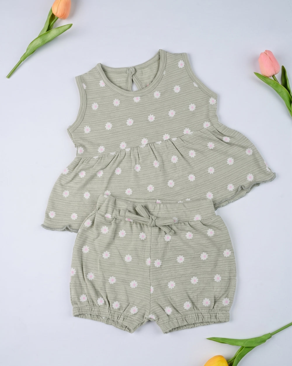 Eminent Newborn Girls Printed Pique Co-ord Set, Newborn Girls Sets & Suits, Eminent, Chase Value