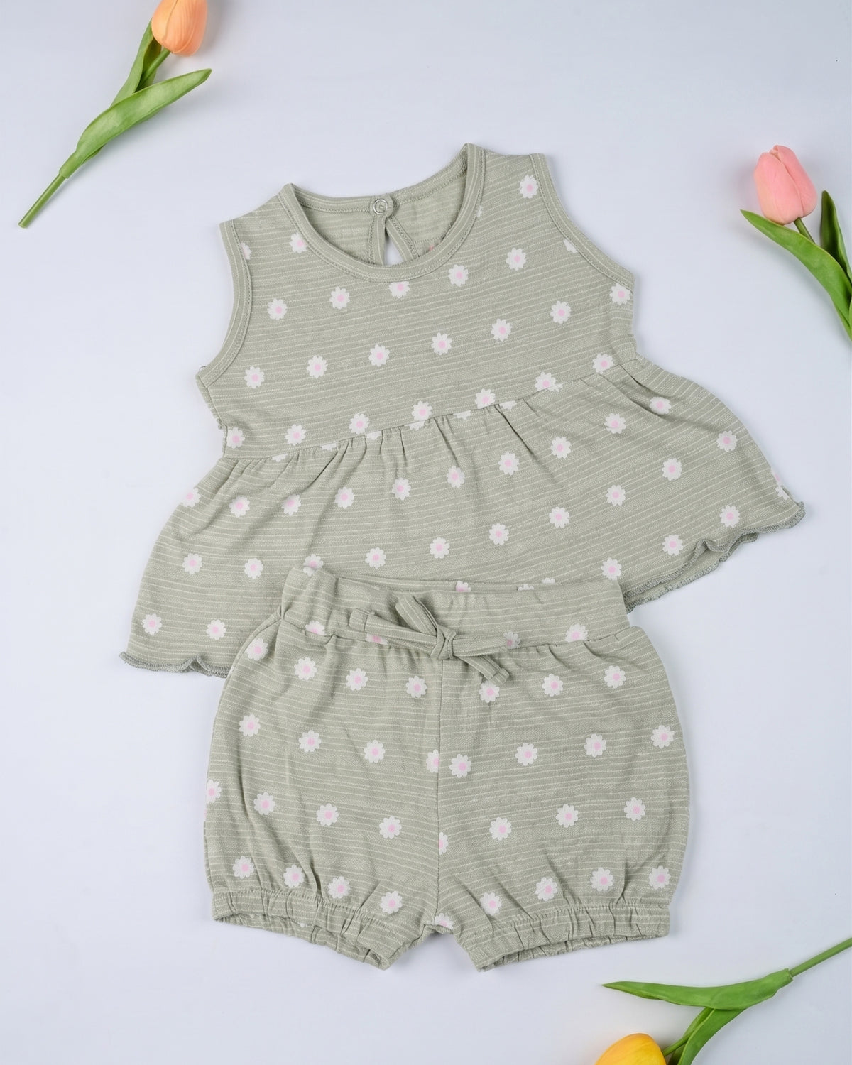 Eminent Newborn Girls Printed Pique Co-ord Set, Newborn Girls Sets & Suits, Eminent, Chase Value
