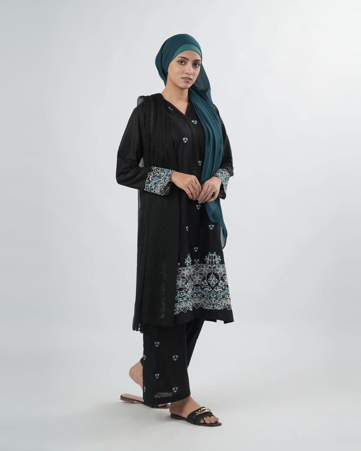 Valuables Women’s Embroidered 3 Pcs Suit, Women Shalwar Suits, Chase Value, Chase Value
