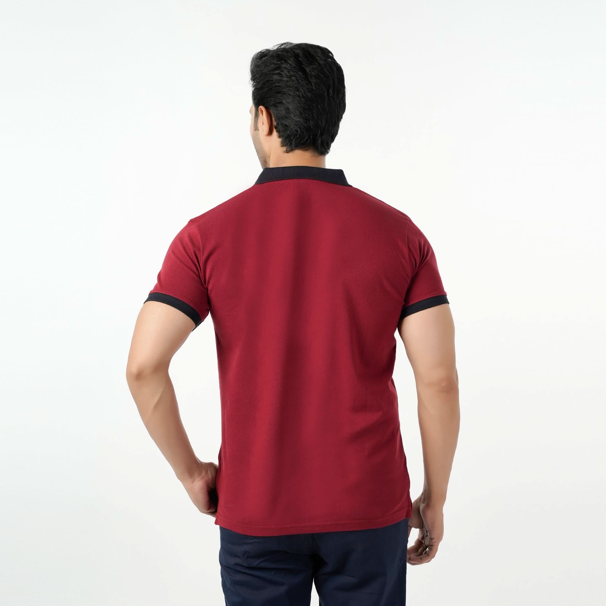 Eminent Men's Half Sleeves Polo T-Shirt - Red, Men's T-Shirts & Polos, Eminent, Chase Value