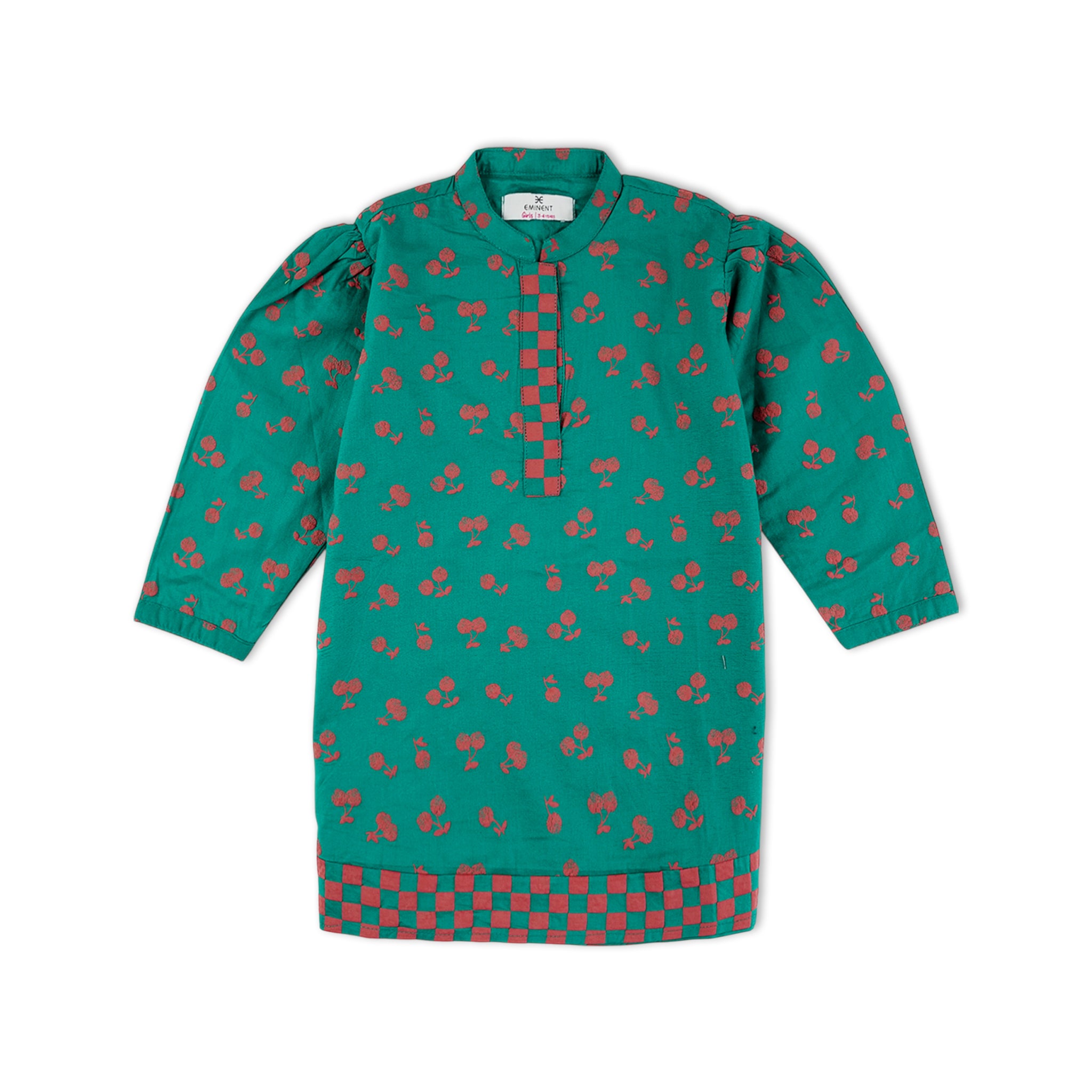 Eminent Girls 03 Pcs Suit - Green, Girls Suits, Eminent, Chase Value