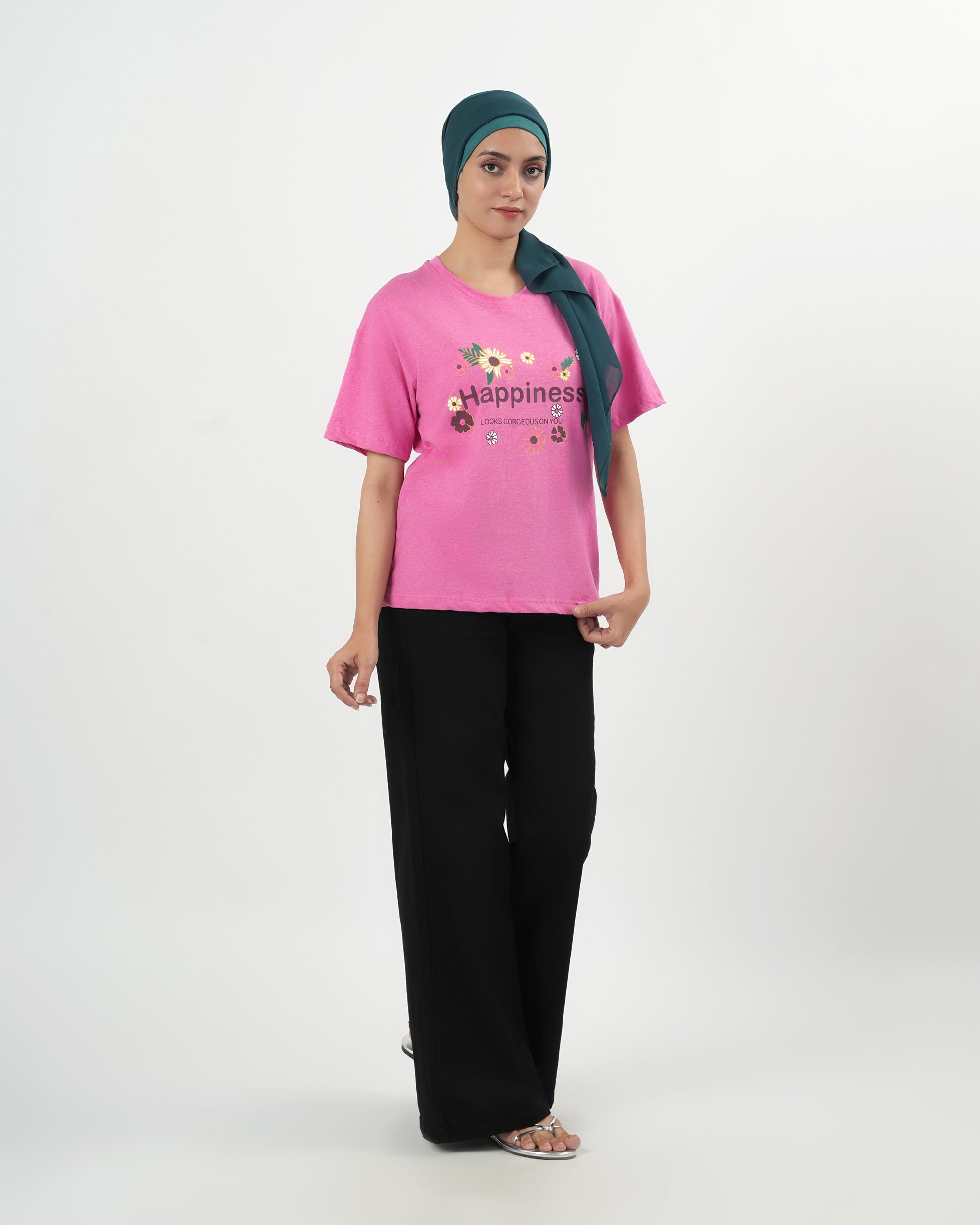 Valuables Women's Printed Drop Shoulder T-Shirt
