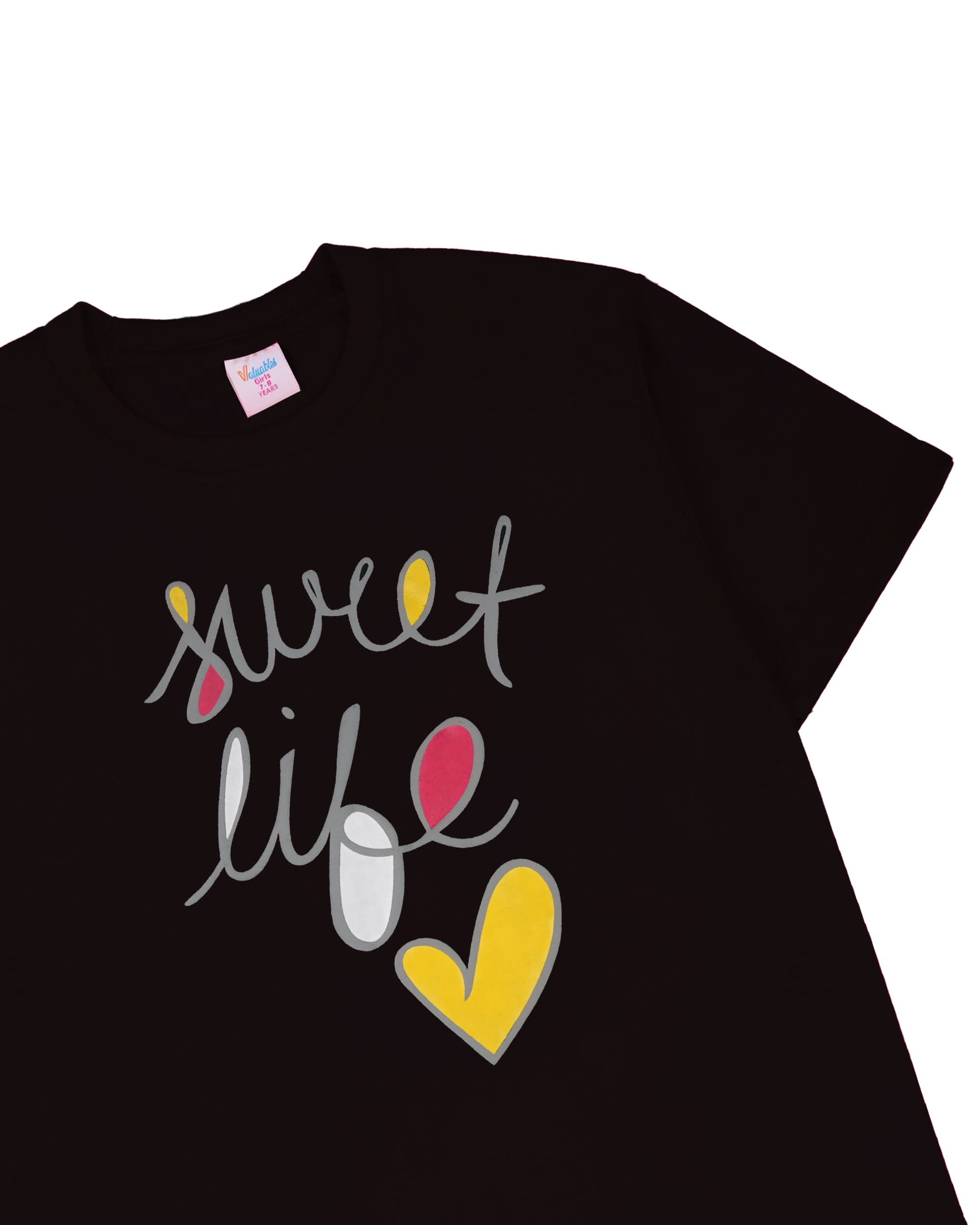 Valuables Girls’ Half Sleeves T-Shirt, Girls T-Shirts, Valuables, Chase Value